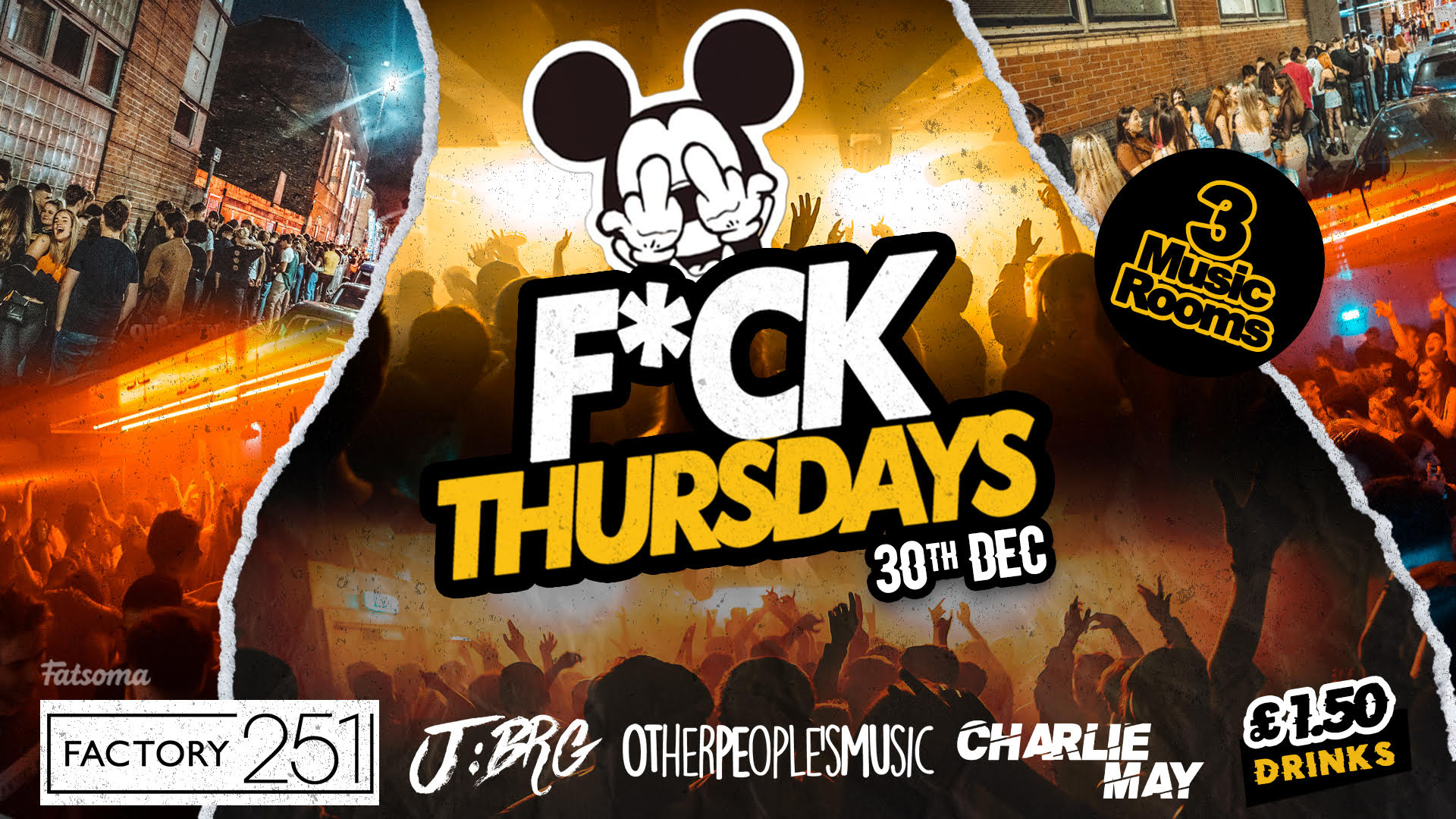 F*CK THURSDAYS 🤩 AT FACTORY Manchester’s Biggest Thursday 4 Years Running !!