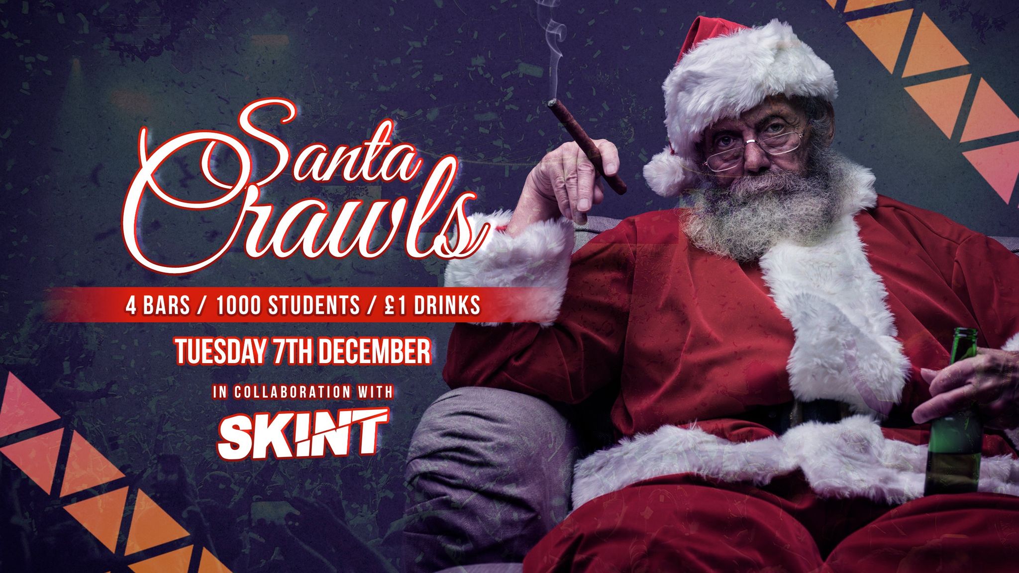 Santa Crawls | Nottingham’s biggest Xmas Bar Crawl X SKINT