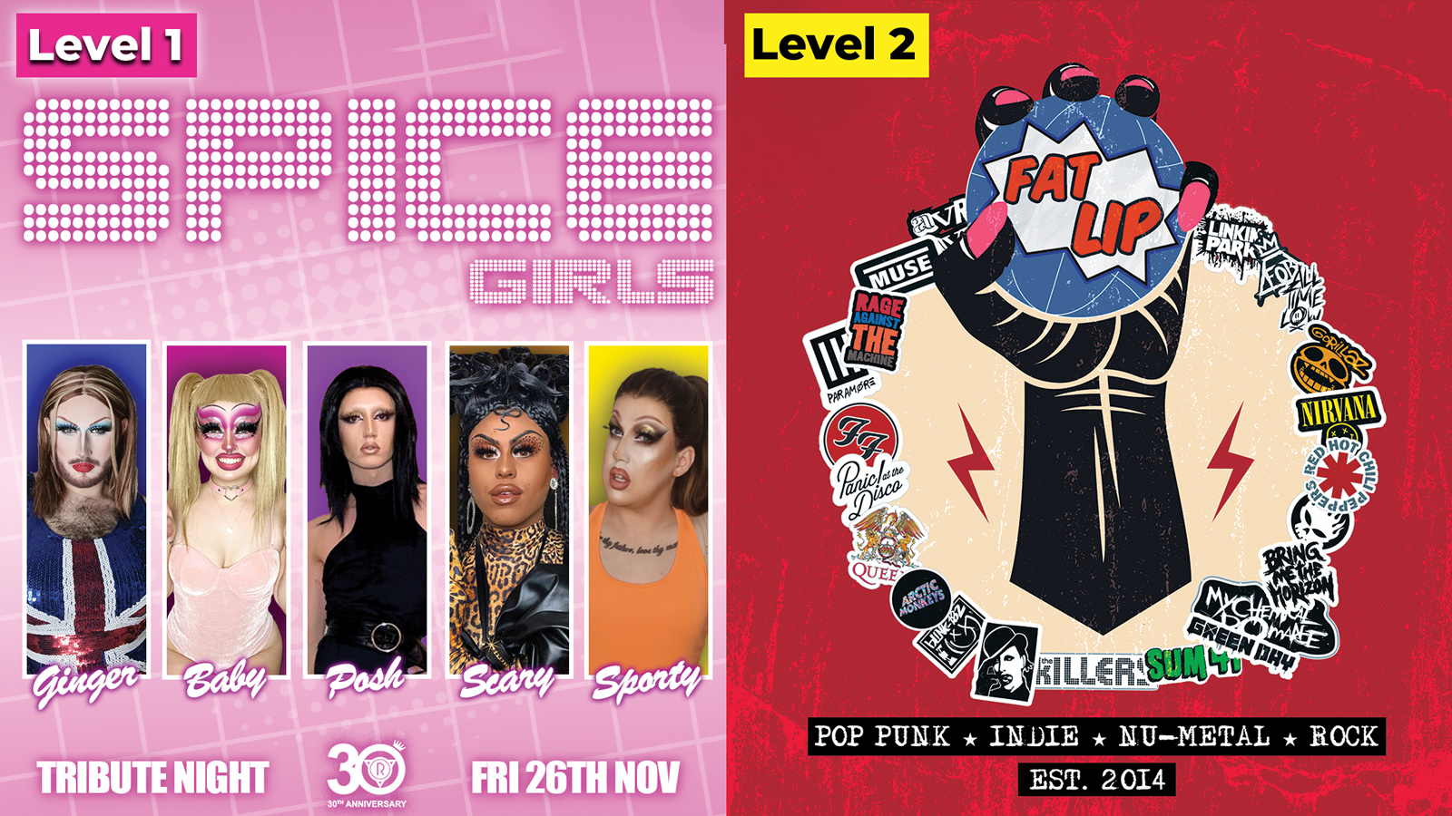 Spice Girls Tribute Night vs Fat Lip