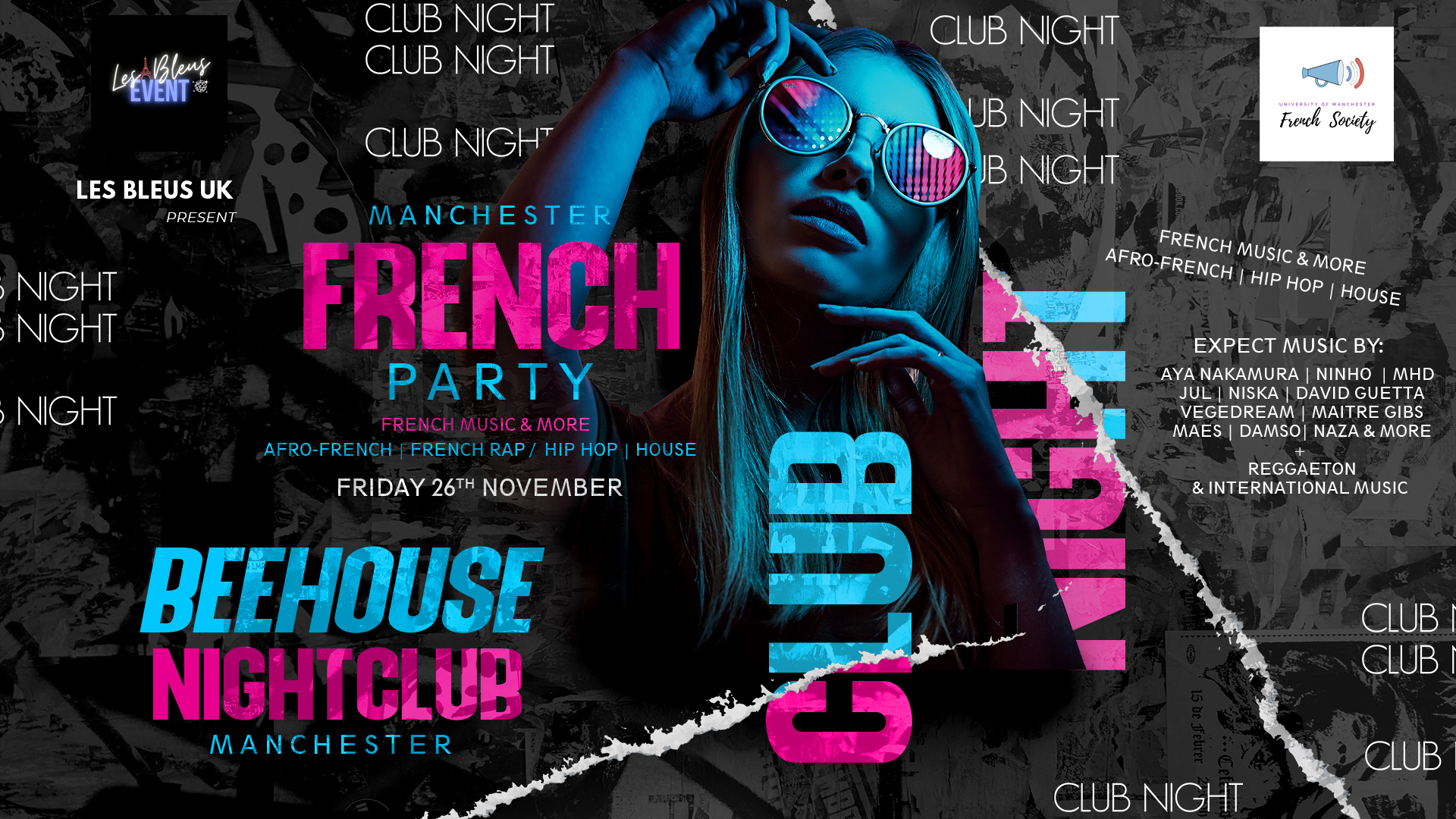 French Party Manchester – BeeHouse | Friday 26th November
