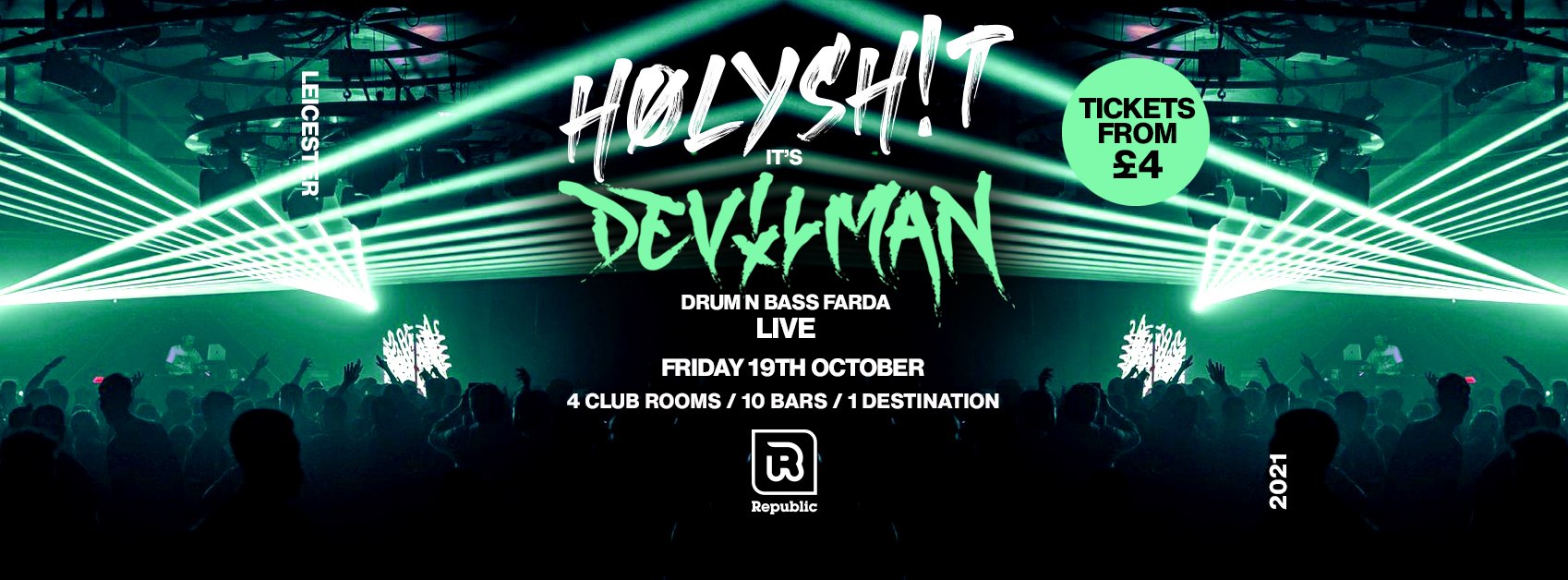 HØLYSH!T – ‘Its DEVILMAN’ Drum n Bass Father LIVE [FINAL RELEASE TICKETS REMAINING]