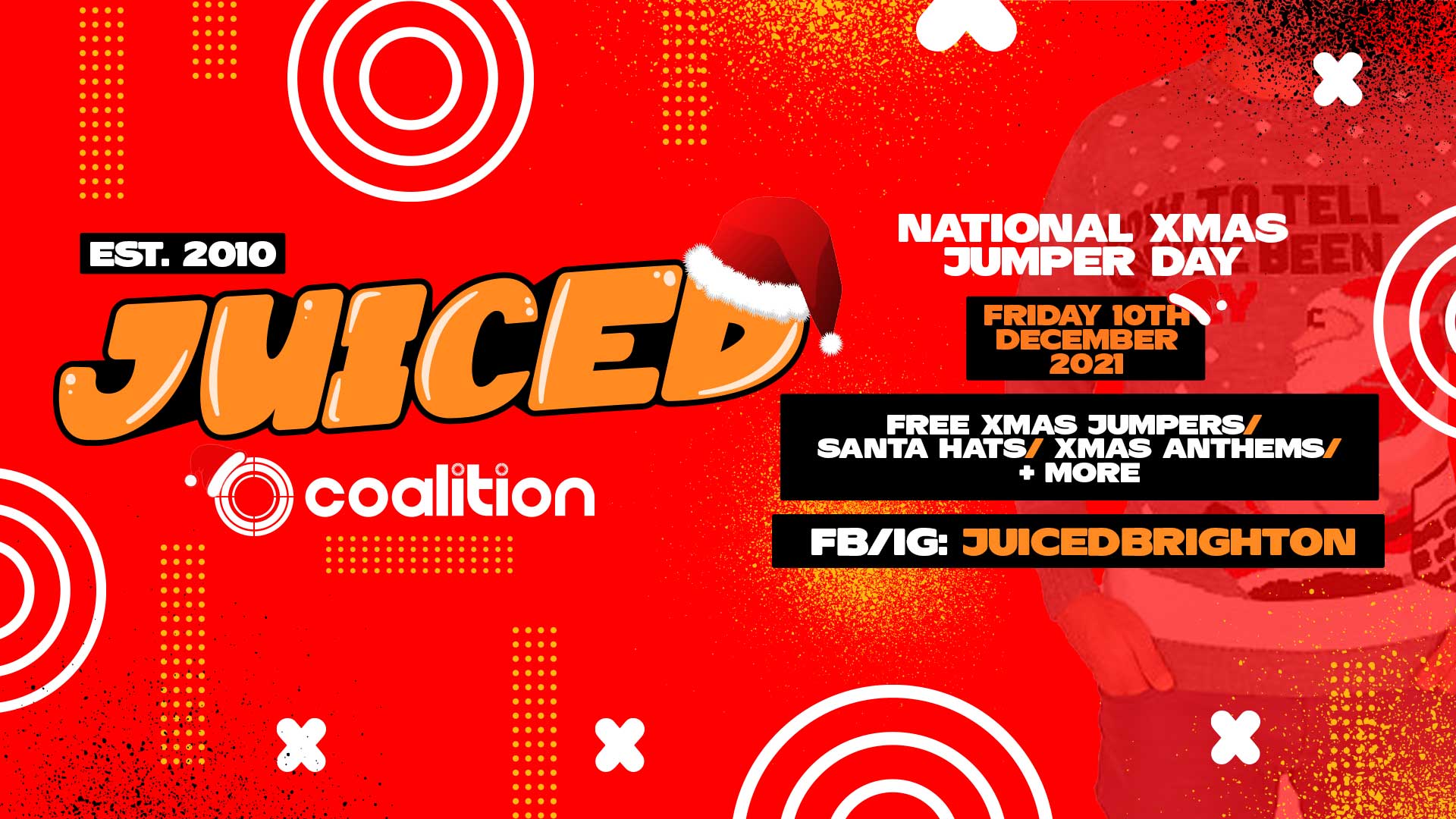 JUICED Fridays | National Xmas Jumper Day | FREE Xmas Jumpers!