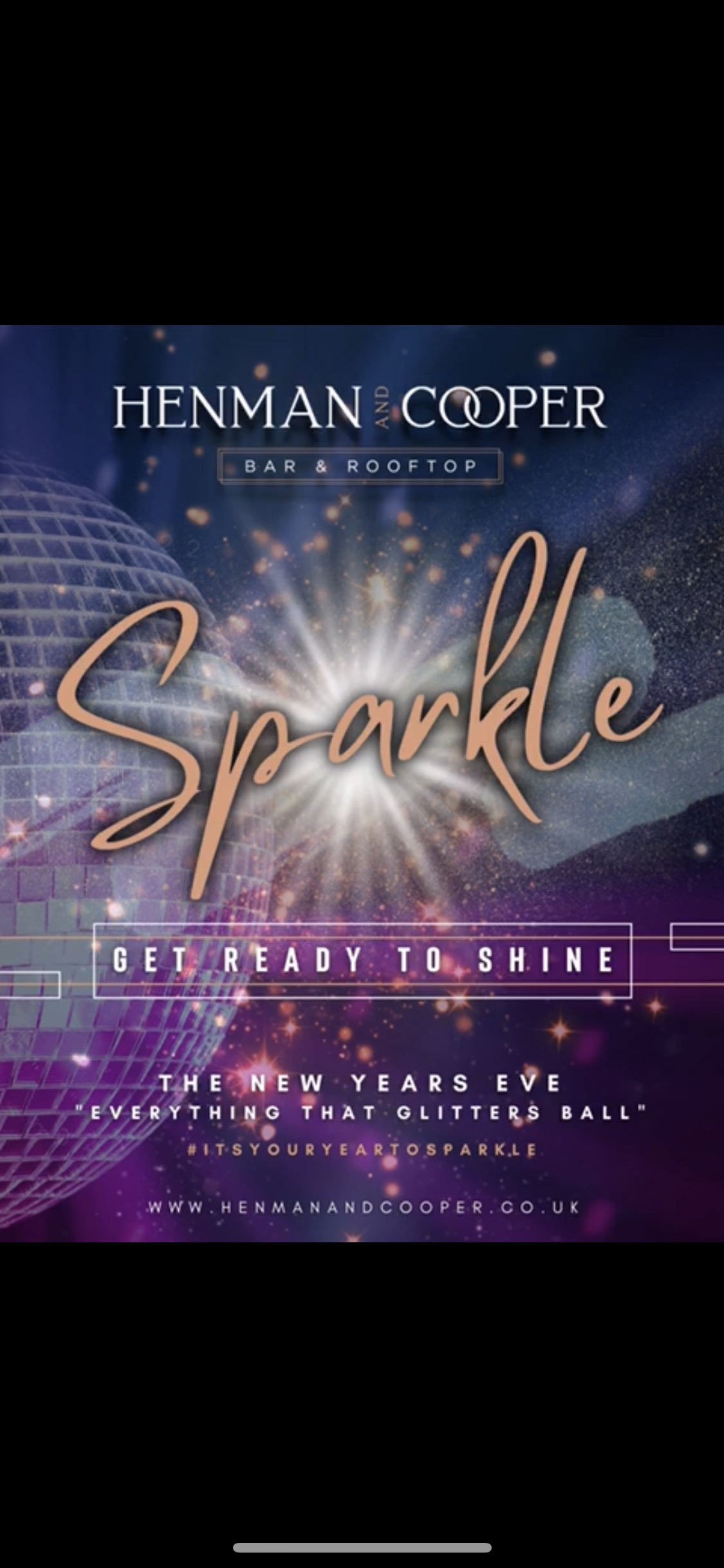 SPARKLE – New Years Eve party @Henman and Cooper