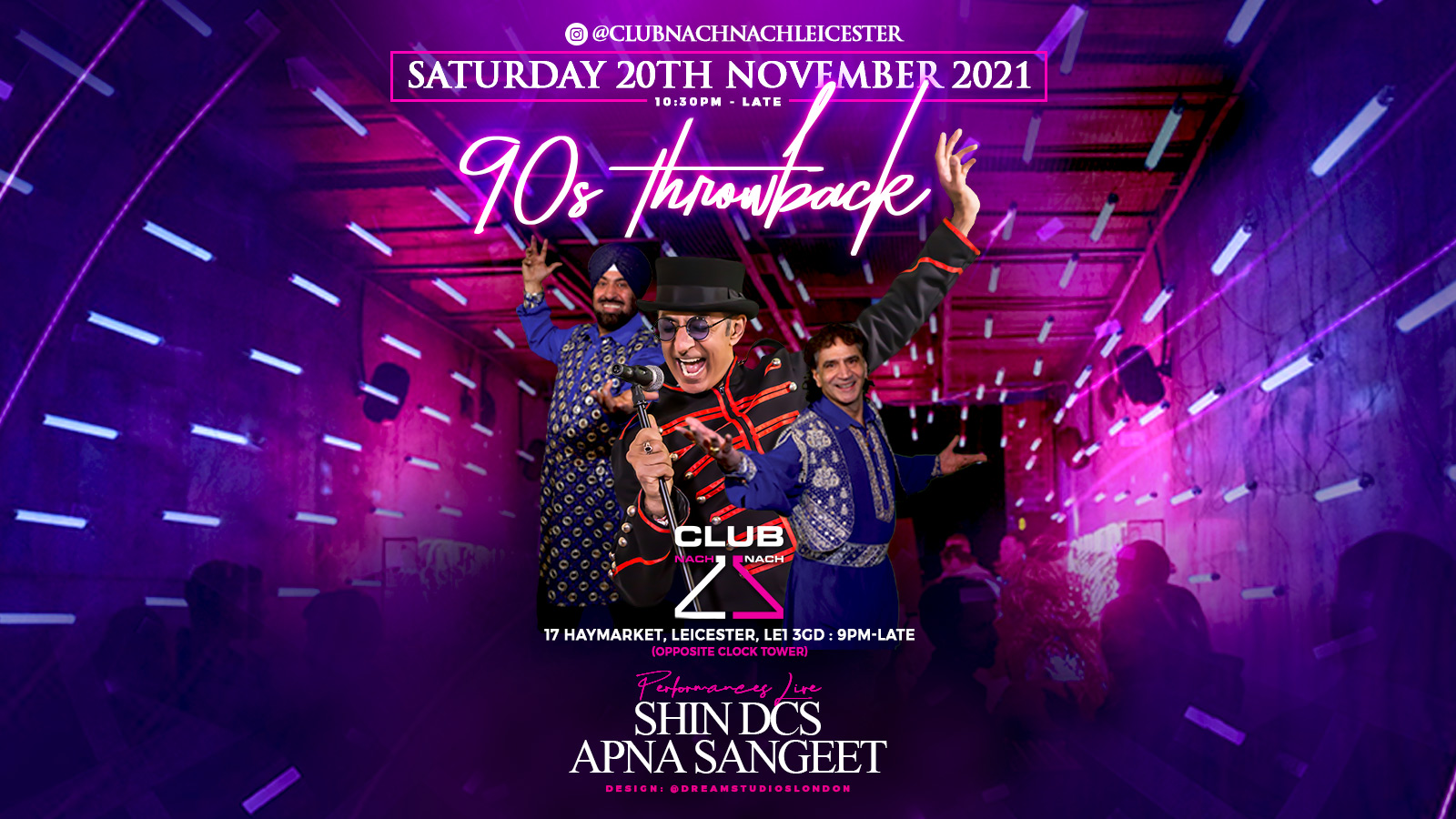 90 S Throwback With Shin Dcs Apna Sangeet Live At Club Nach Nach Leicester On 20th Nov 2021 Fatsoma