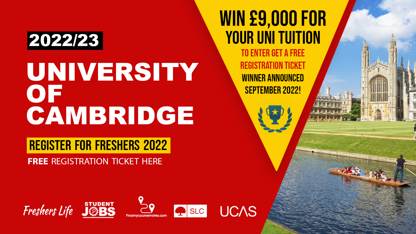 Cambridge Freshers Registration at Multiple Venues, Cambridge on 2nd