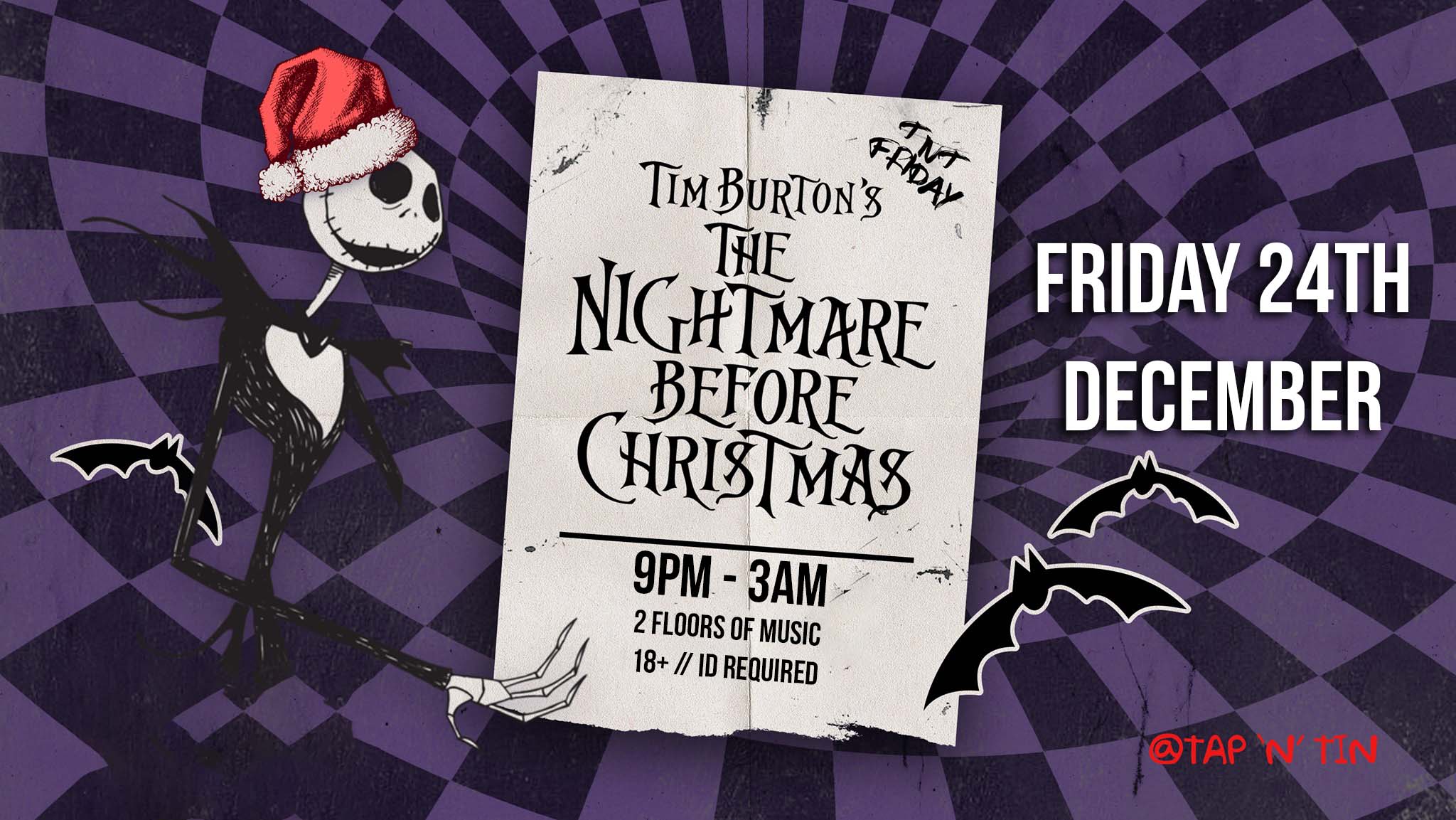 Nightmare Before Christmas | TNT FRIDAYS at Tap 'n' Tin, Chatham on ...