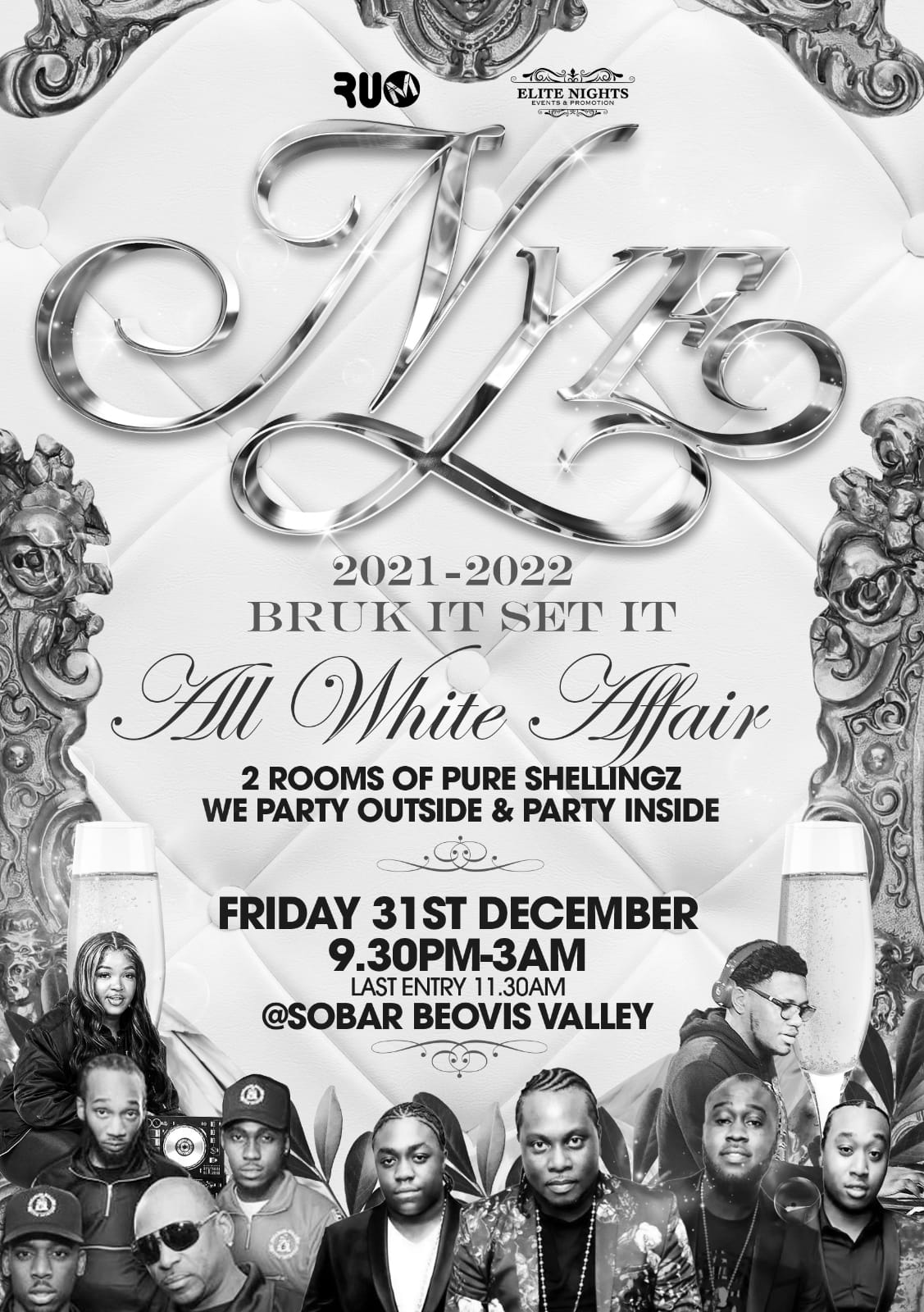 Bruk It Set It All White Party At Sobar Southampton On 31st Dec 2021 Fatsoma 