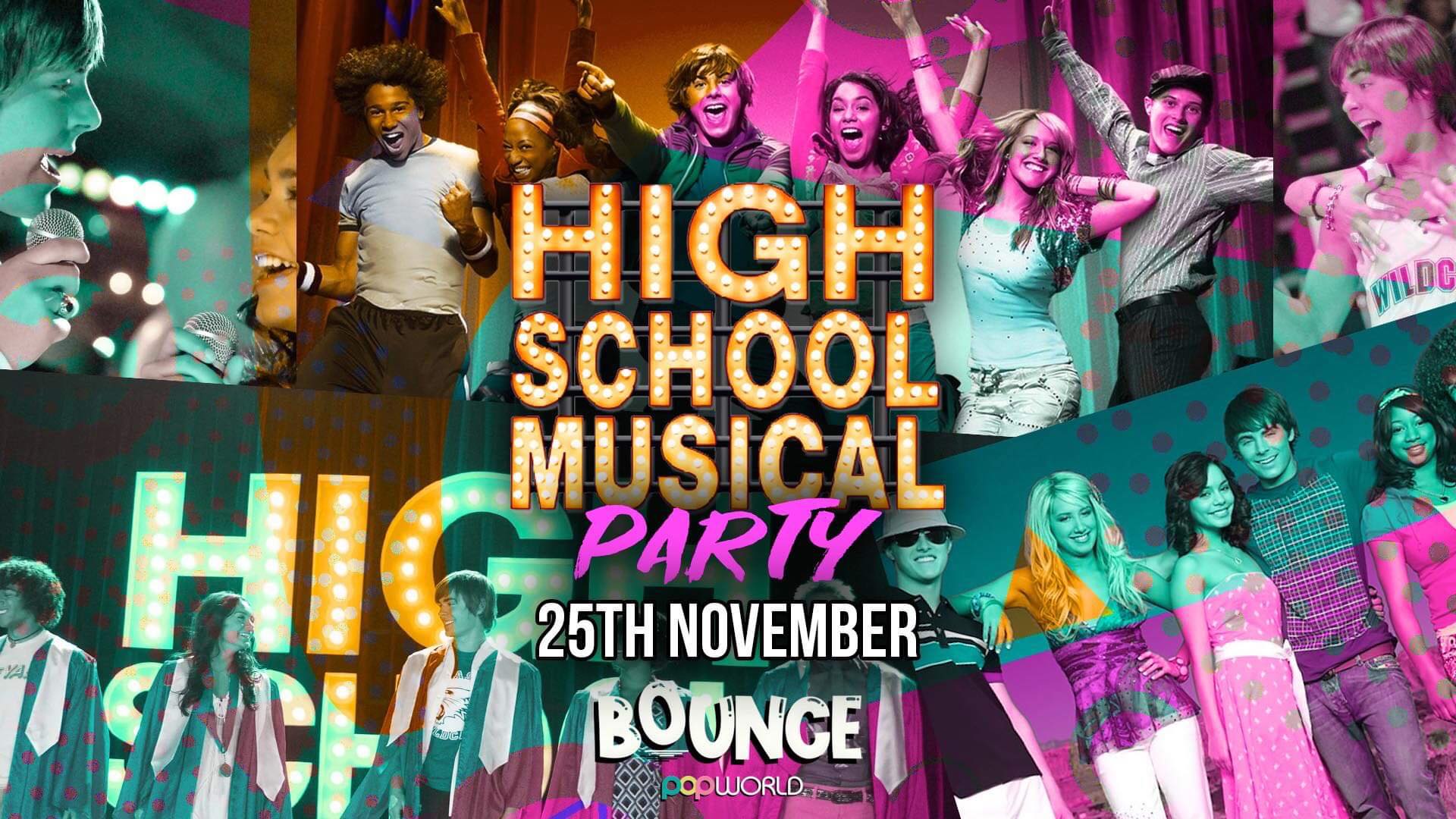 Bounce Thursdays | High School Musical Party | Popworld [£1 Entry] At ...