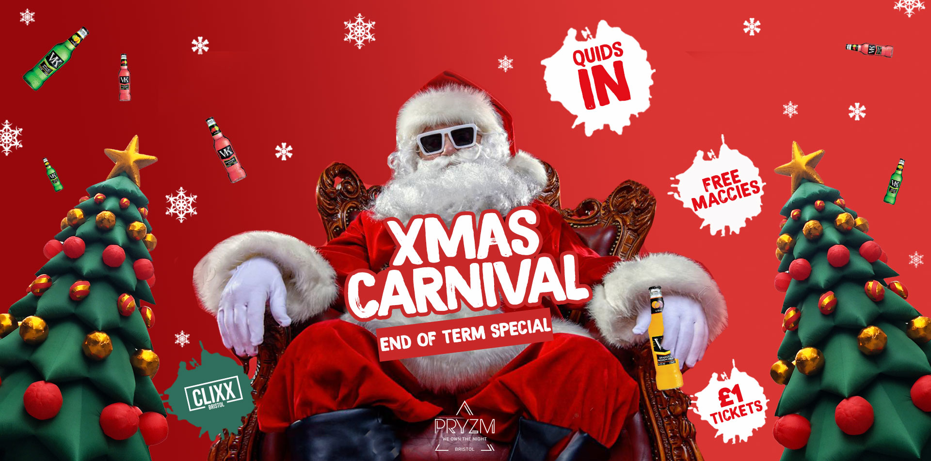 QUIDS IN – Xmas Carnival  –  £1 Tickets