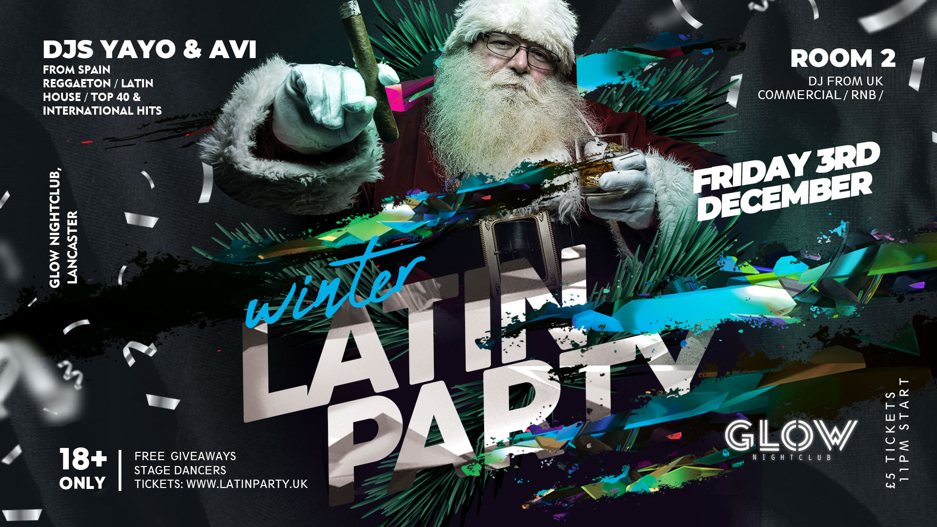 Latin Party  Lancaster: Friday 3rd December | Winter Wonderland