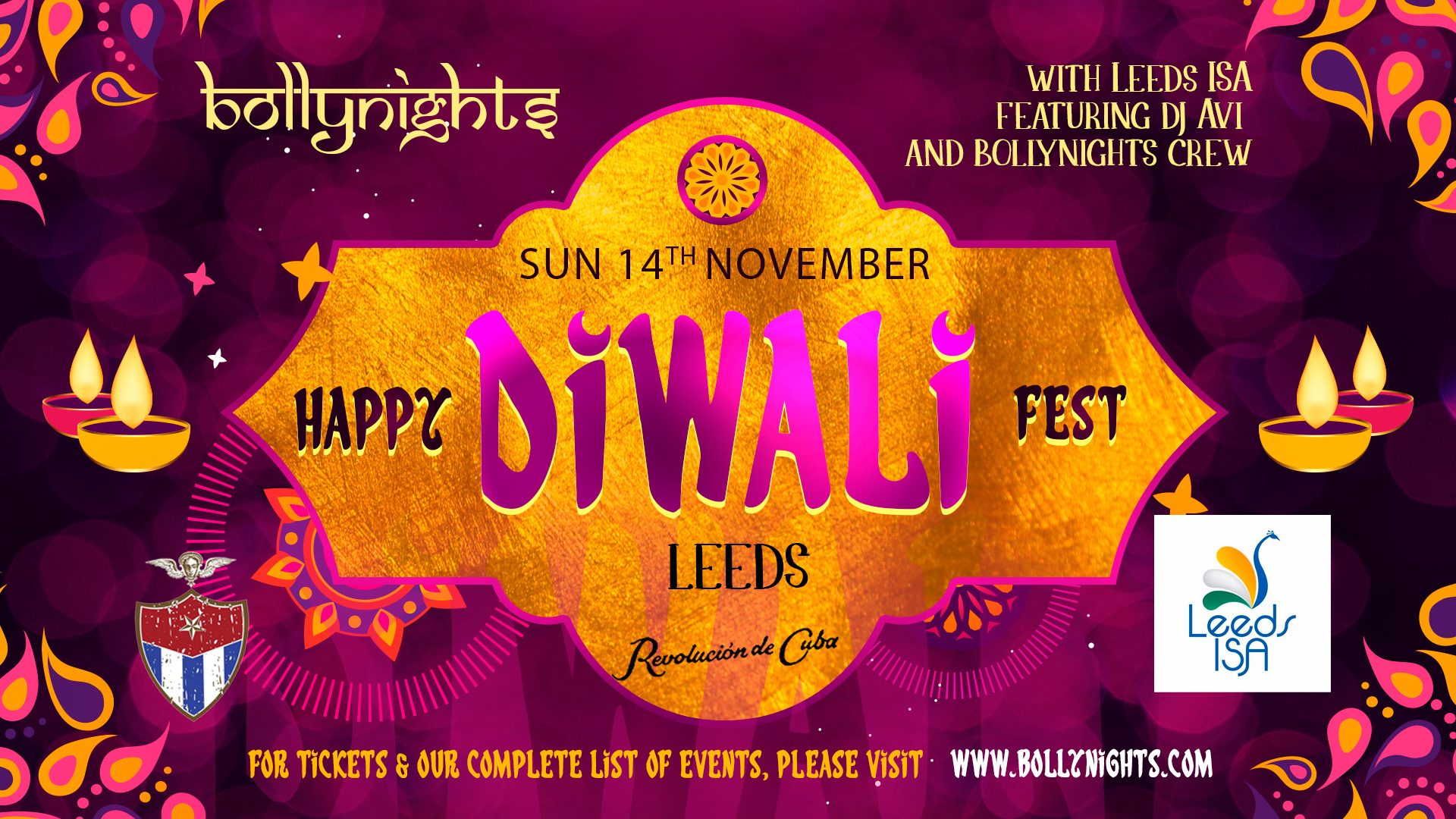 Bollynights Leeds: Diwali Fest | Sunday 14th November