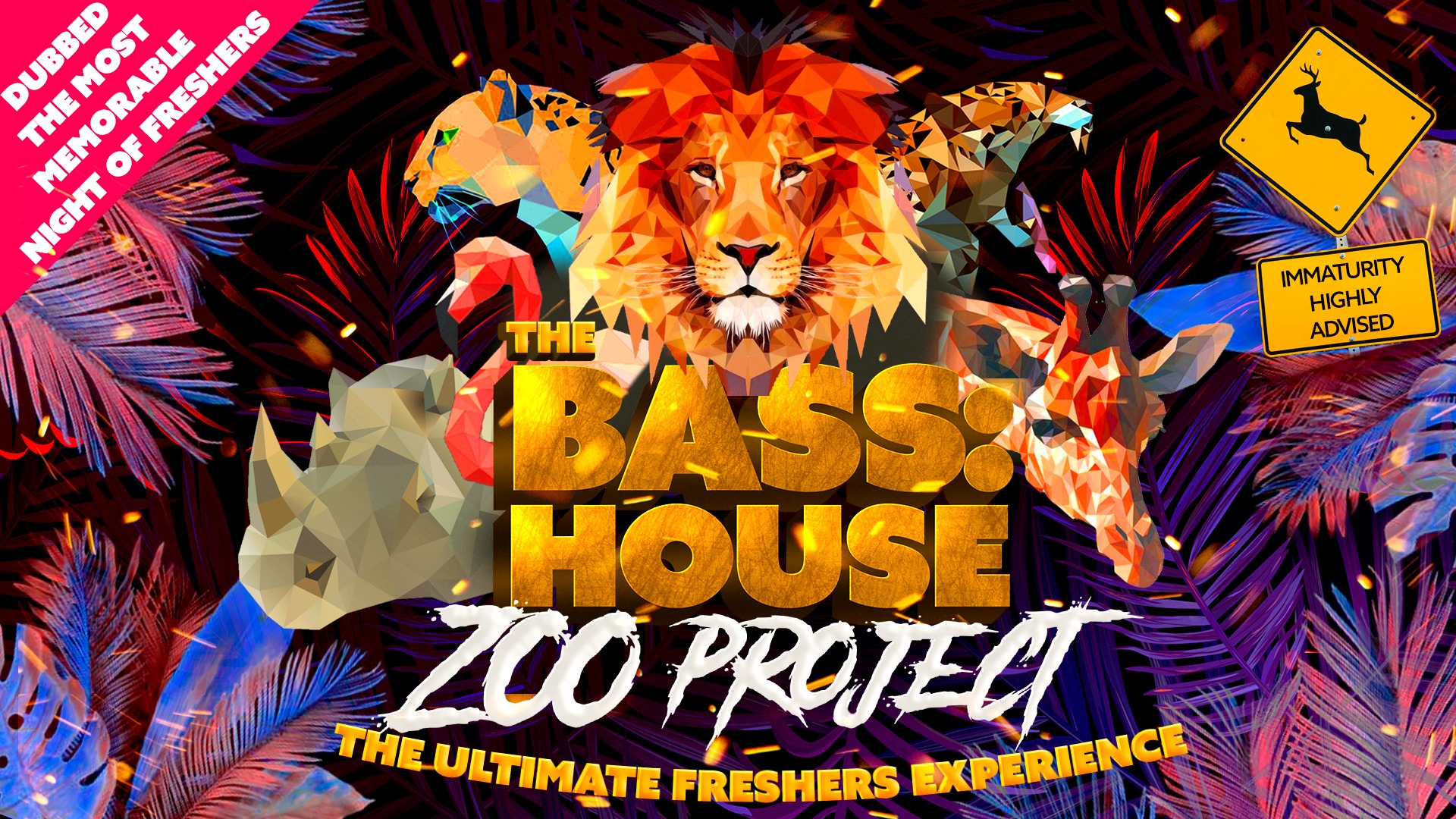 BassHouse Zoo Party Freshers Week Tours Bournemouth at Bournemouth