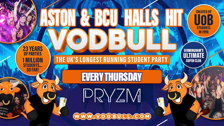 🎄Aston and BCU Halls Hit the VODBULL CHRISTMAS CRACKER at PRYZM🎄 16/12🎄