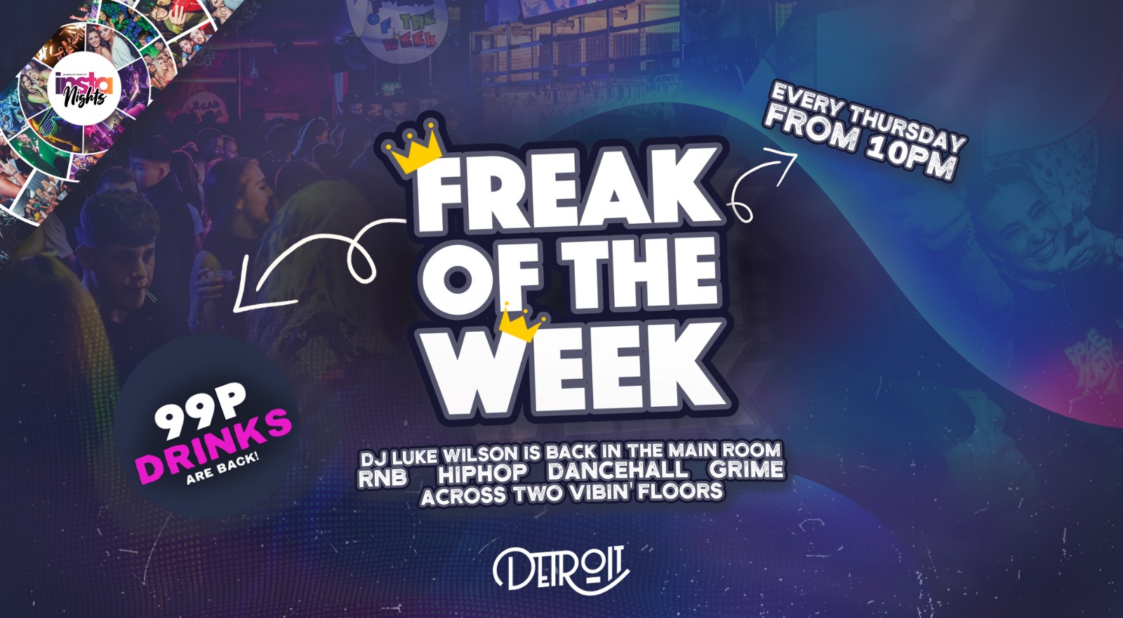 Freak Of The Week Thursdays at Detroit at Replay Bar Preston, Preston