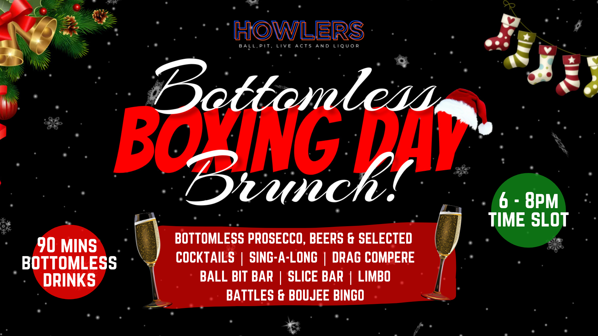 BOXING DAY BOTTOMLESS BRUNCH! Newcastle's ONLY ball pit bar at