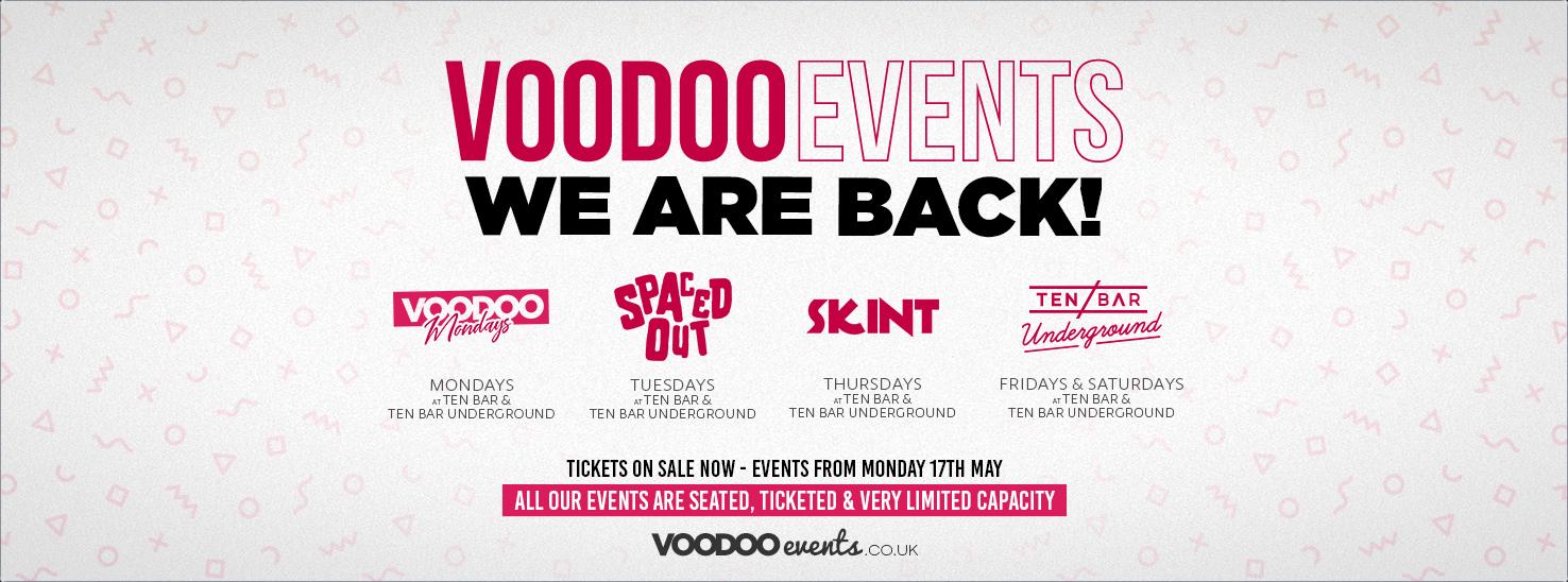 VOODOO MONDAYS OPENING PARTY @ Ten Bar Underground (Formerly Space) 17th May