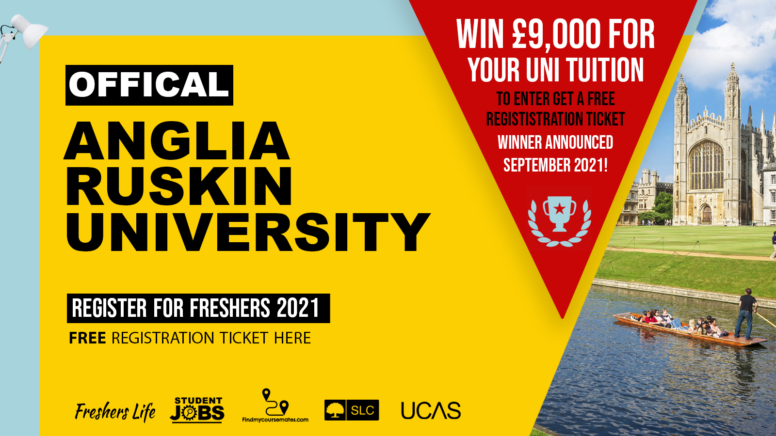 Anglia Ruskin University 2022 Freshers Registration Sign up now