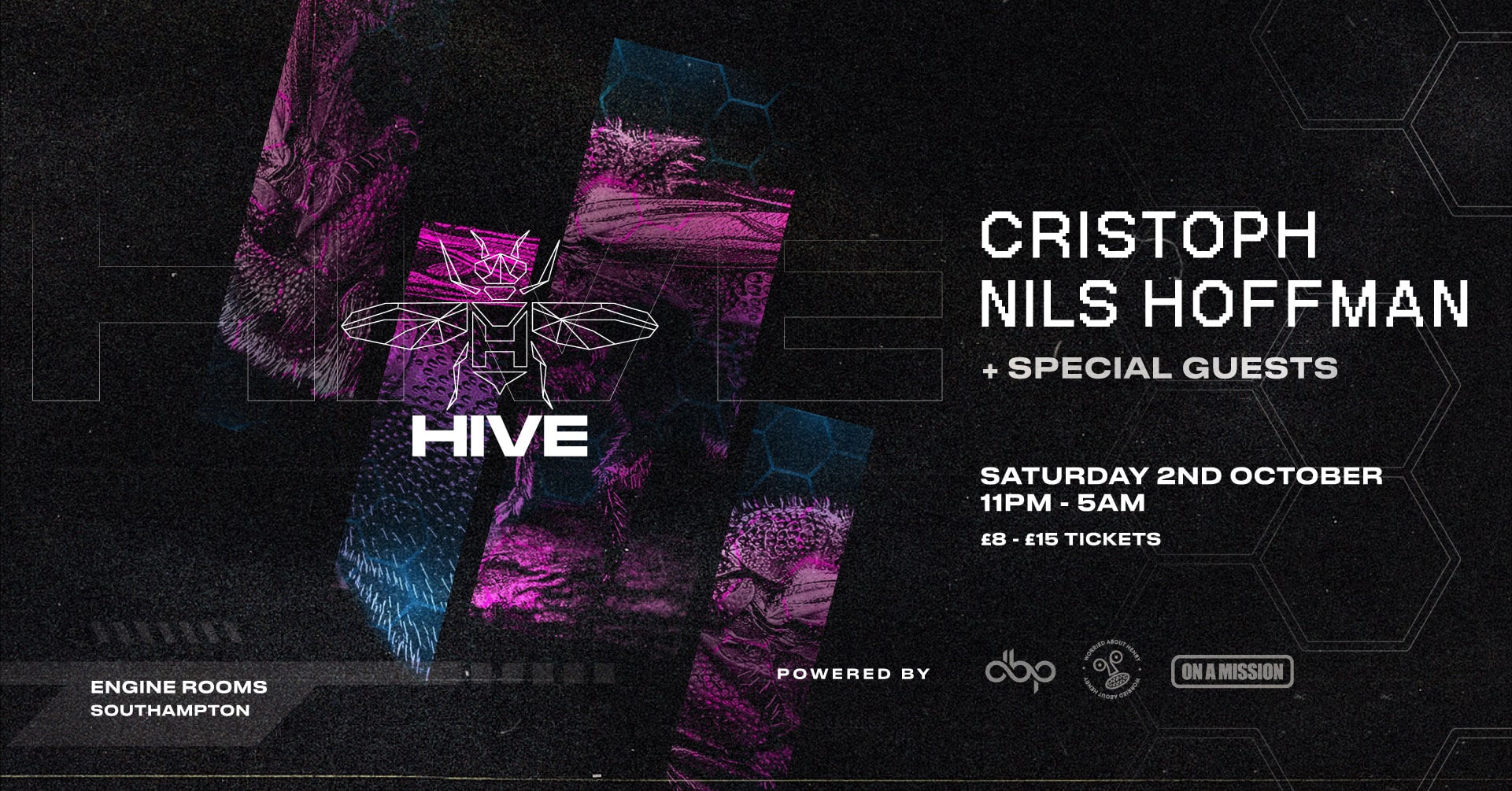 Saturday 2nd Oct: Hive presents: Cristoph + Nils Hoffman + guests