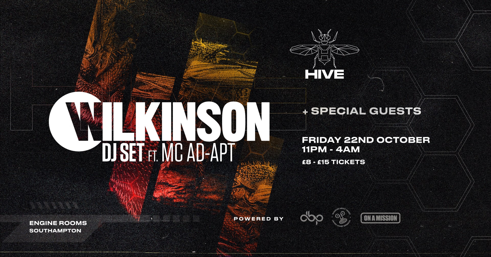 Friday 22nd Oct: Hive presents:  Wilkinson feat MC Adapt + guests