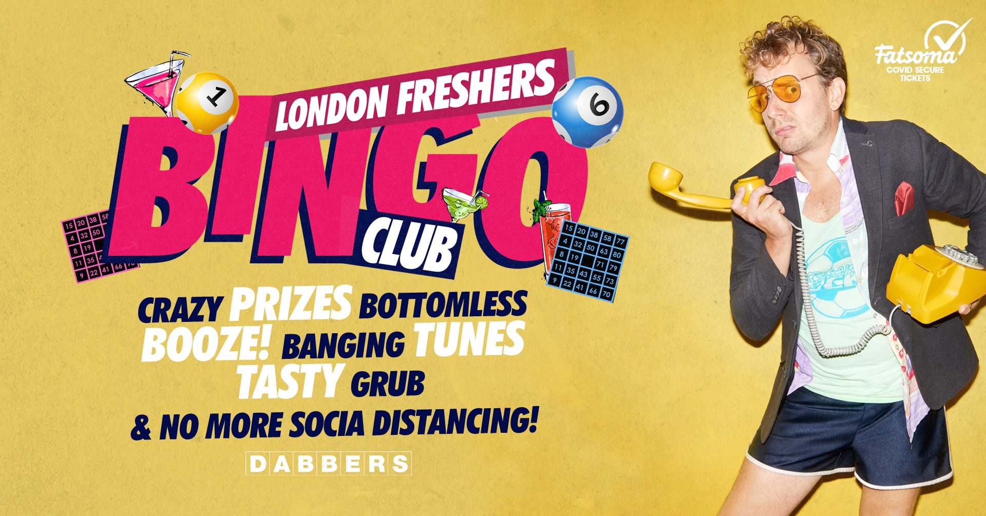 TONIGHT – The London Freshers Bingo Club 🎱The Bottomless Night Out 🎉 Tickets Out Now!