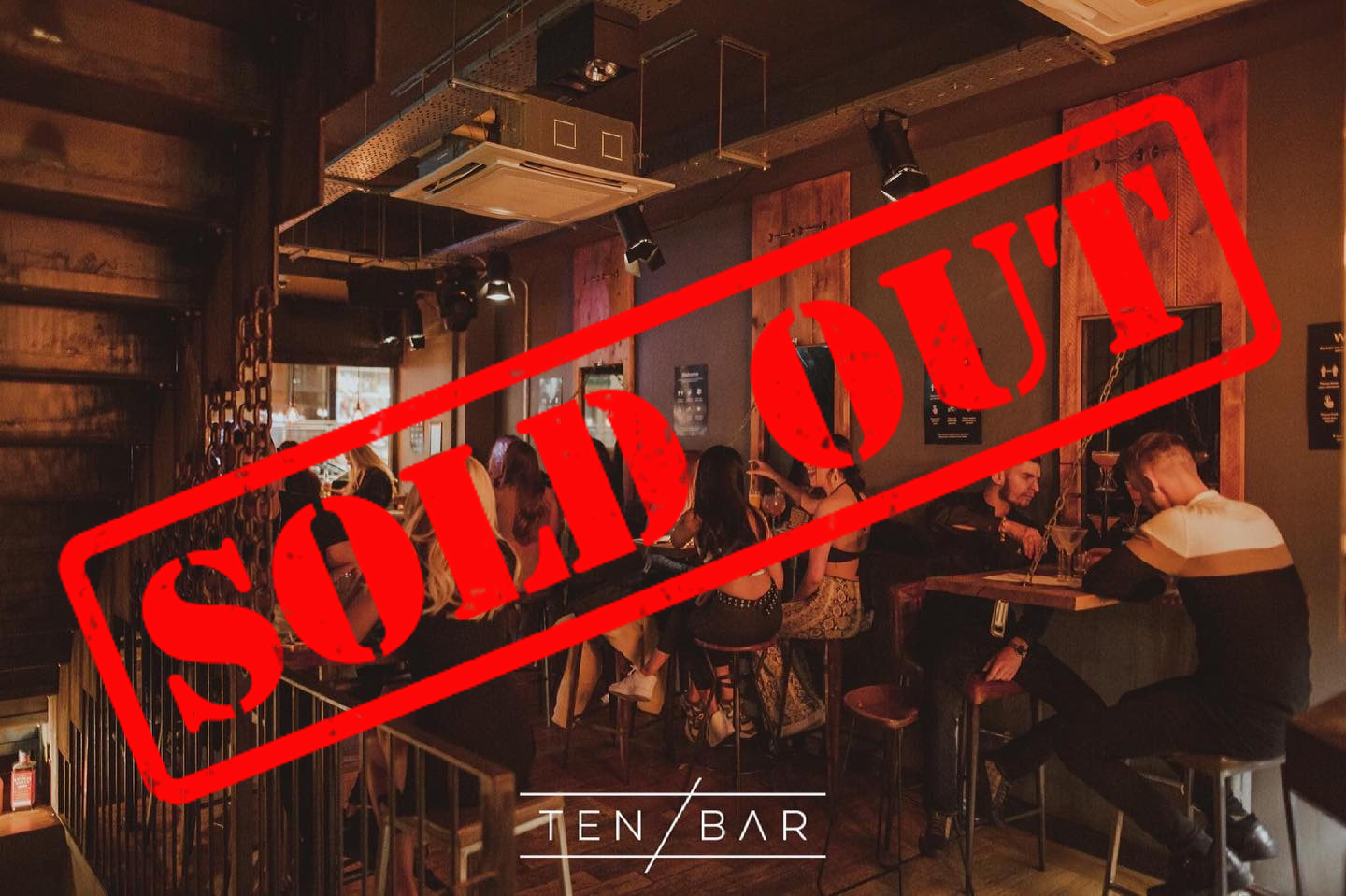 Ten Bar – Saturday 5th June (Upstairs – Deposit comes off drinks bill)