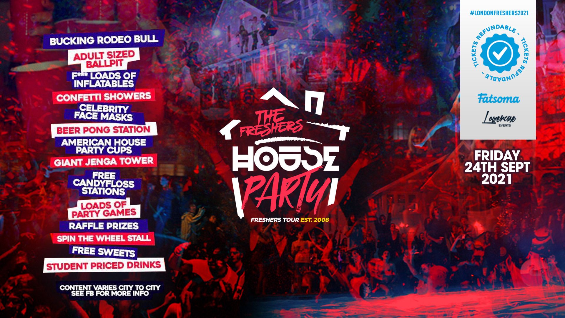 ⚠️TONIGHT – LAST 50 TICKETS⚠️ – THE 2021 PROJECT X HOUSE PARTY AT STUDIO 338! // FRESHERS WEEK 1 DAY 6