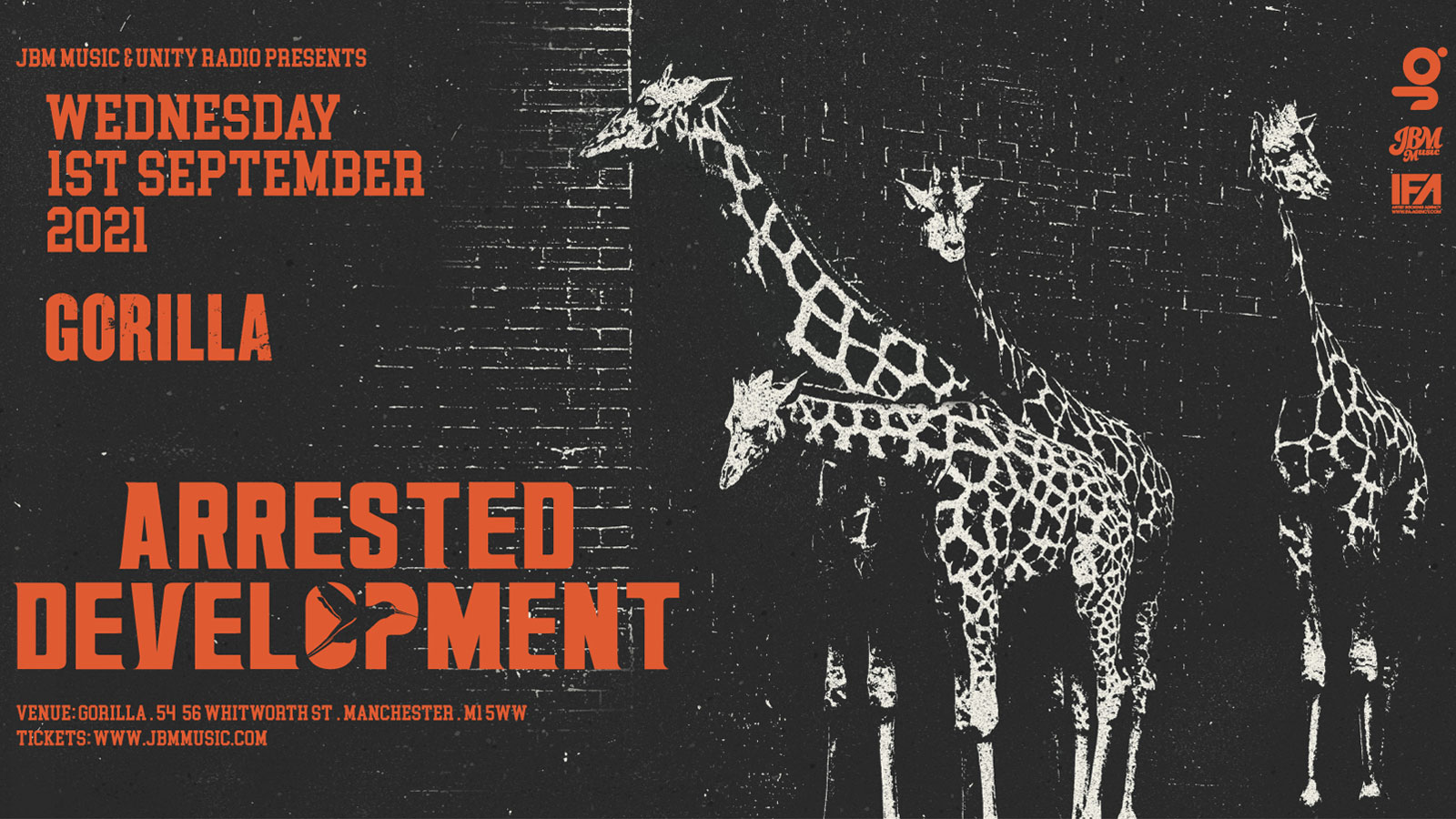 ***POSTPONED!*** NEW DATE TBC – Arrested Development