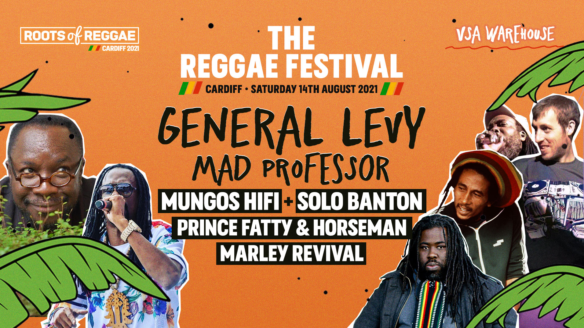 The Cardiff Reggae Festival - 14th August - General Levy + Mad Professor +  Mungos HiFi + Solo Banton + Prince Fatty & Horseman + The Marley Revival  Experience! at VSA Warehouse Ltd, Cardiff on 14th Aug 2021 | Fatsoma