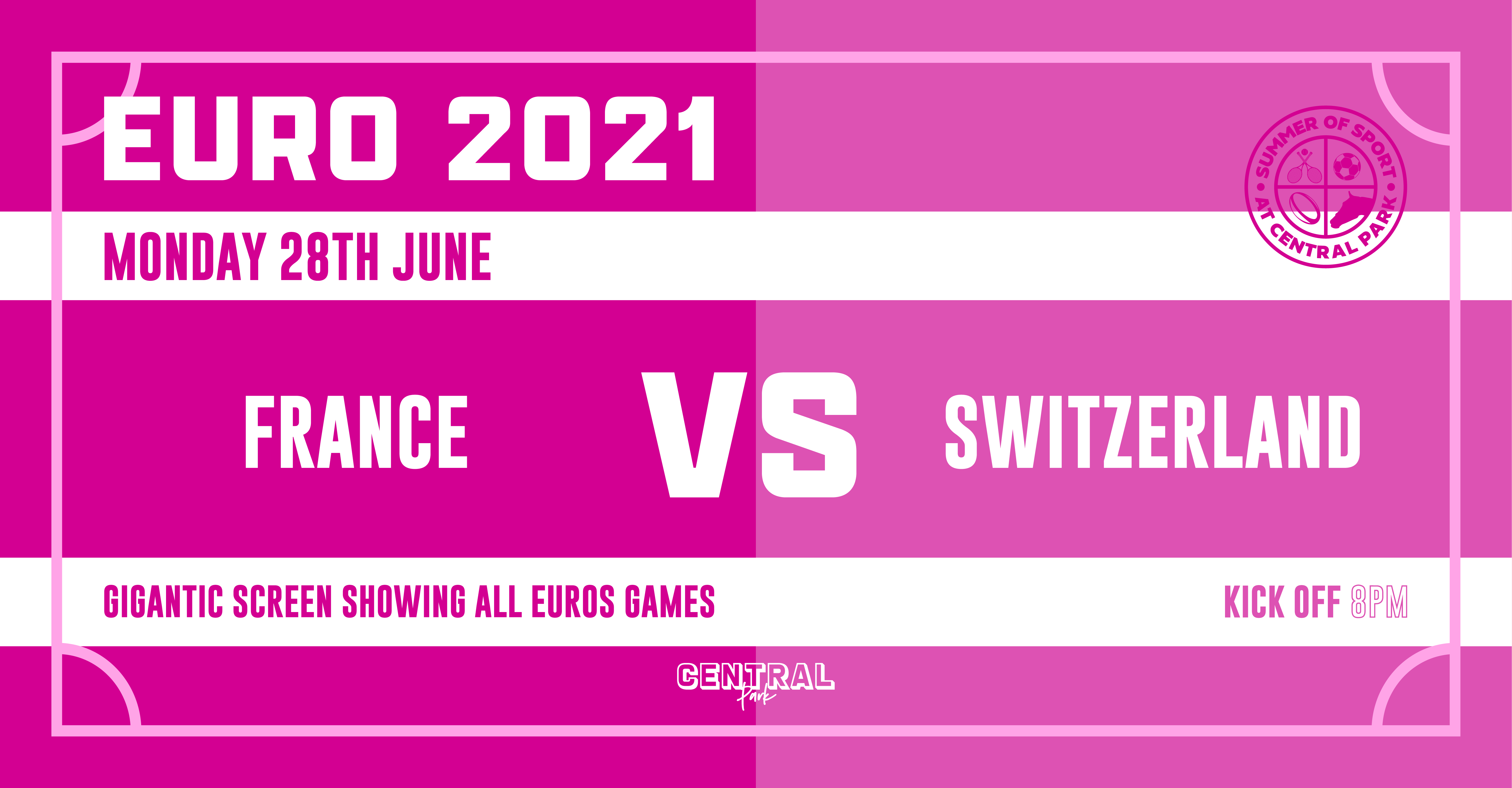 France Vs Switzerland – Mon 28th June // KO 8pm –  Euro 2020