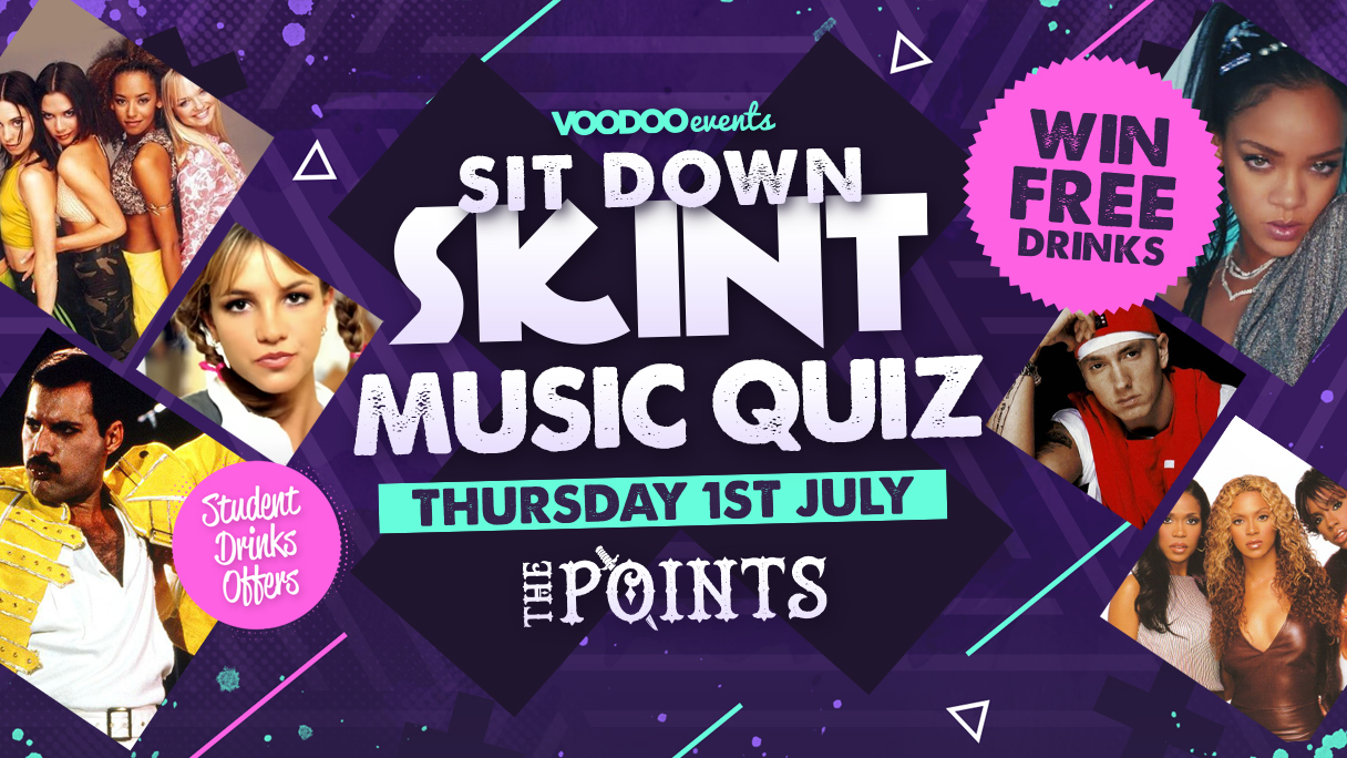 Sit Down Skint (Thursday) – Music Quiz!