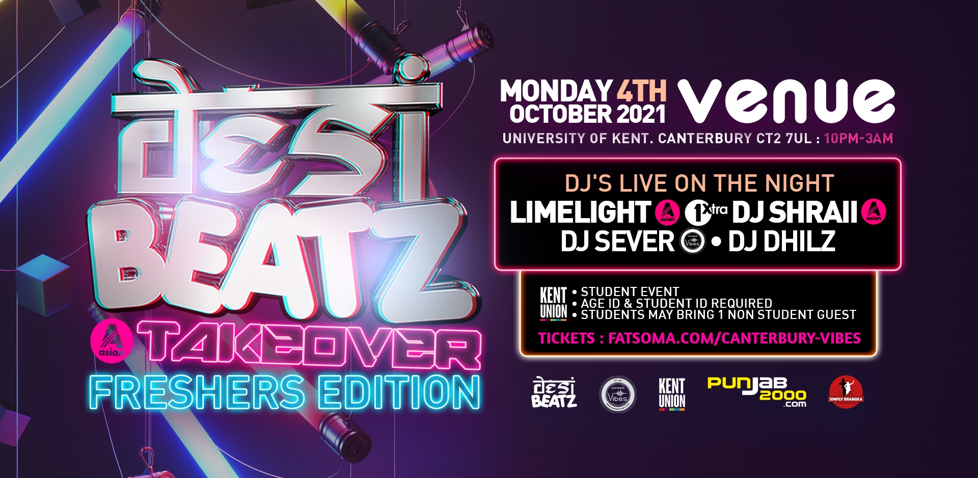 Desi Beatz Takeover – Freshers Edition Canterbury