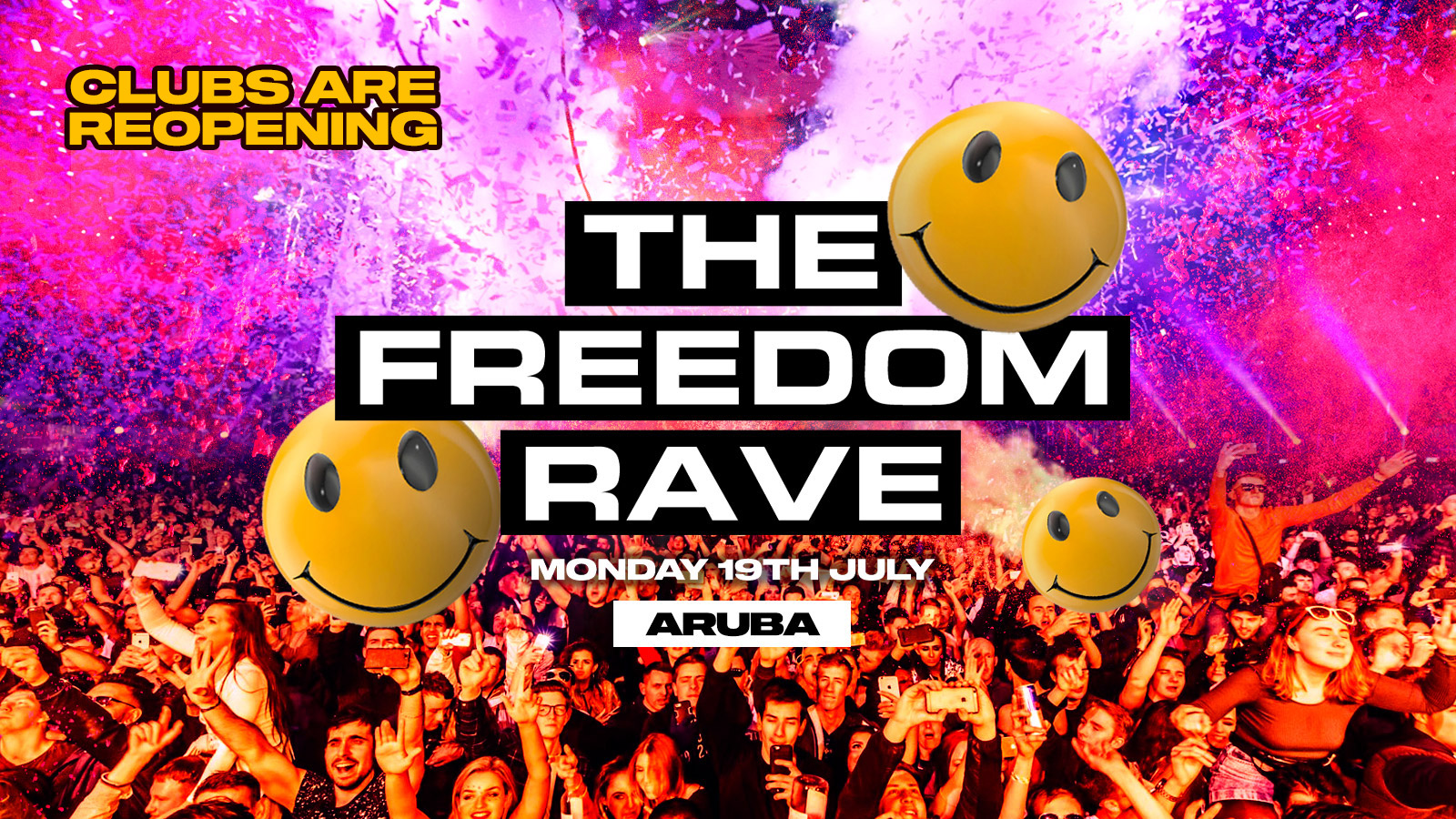 The Freedom Rave at Aruba – FINAL 100 TICKETS ON SALE NOW