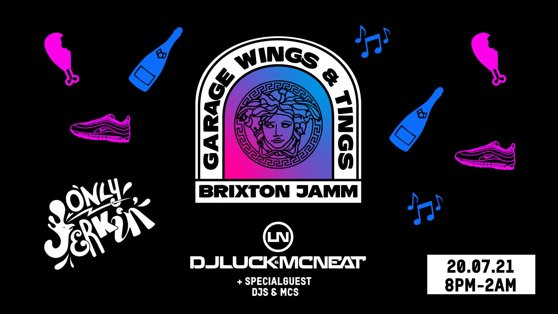 Tonight: Garage Wings & Tings ft DJ Luck & MC Neat at Brixton Jamm – FREEDOM GARAGE RAVE!