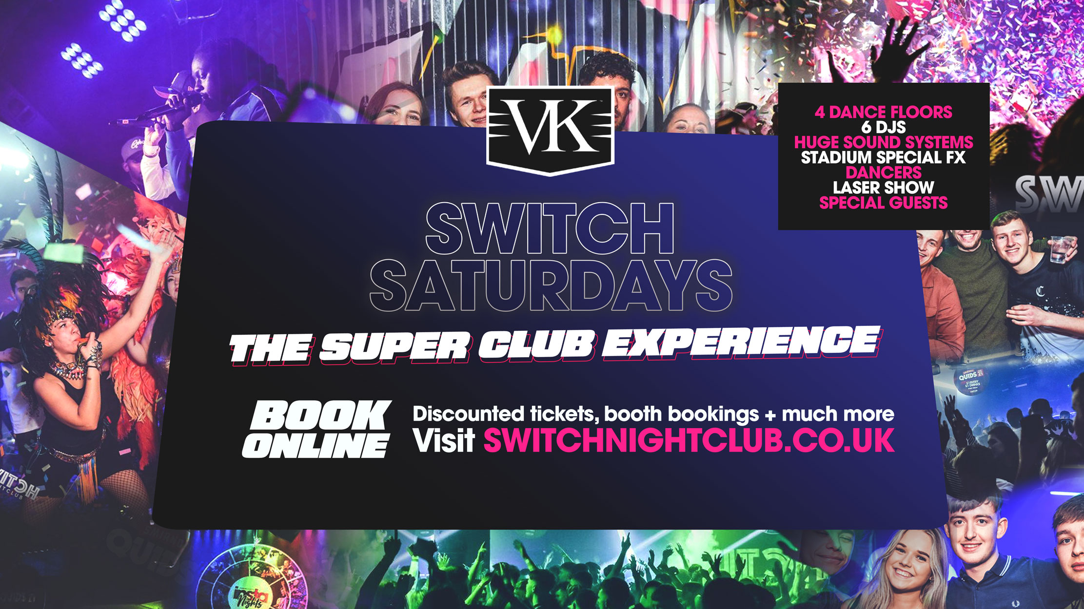 SWITCH Saturdays | 4 Dance Floors | Prestons Biggest Night Out!