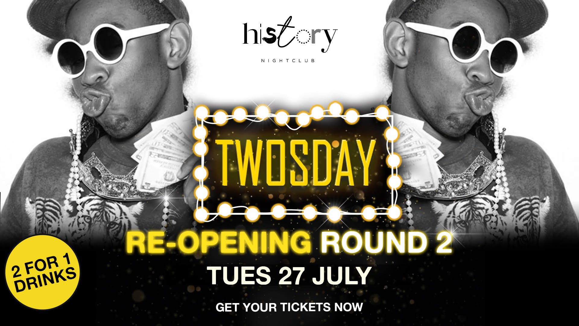 TWOSDAY  – RE-OPENING  ROUND 2 !!  Manchester’s Biggest Tuesday 2-4-1 Drinks !!