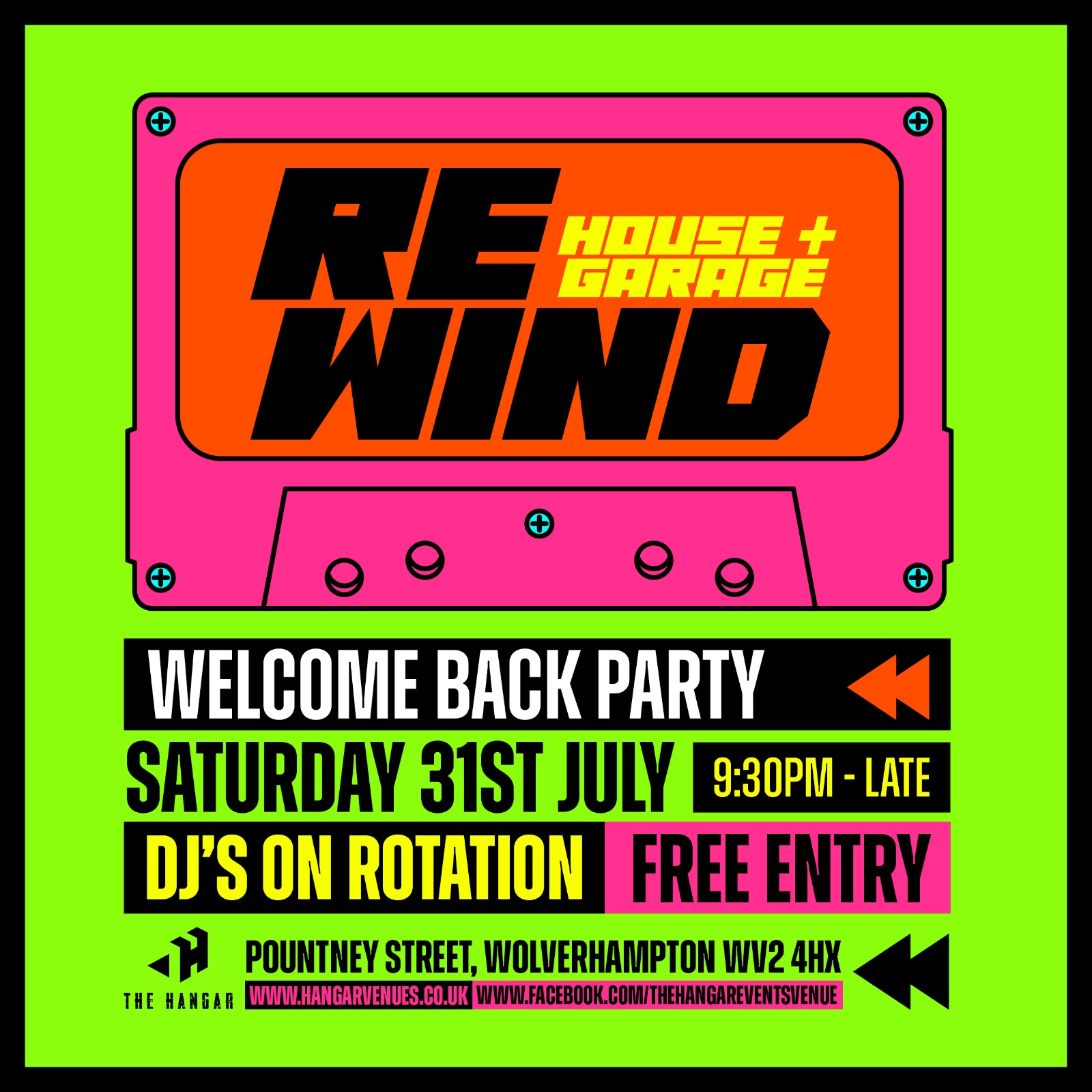 RE:WIND – THE UK’S BIGGEST HOUSE & GARAGE  AFTERPARTY SAT 31ST JULY 2021