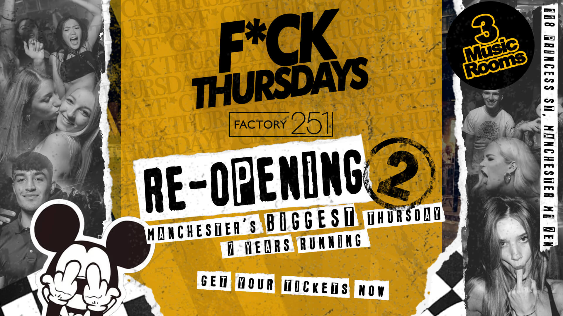 F*CK THURSDAYS  – WELCOME BACK ROUND 2 !! Manchester’s Biggest Thursday Night
