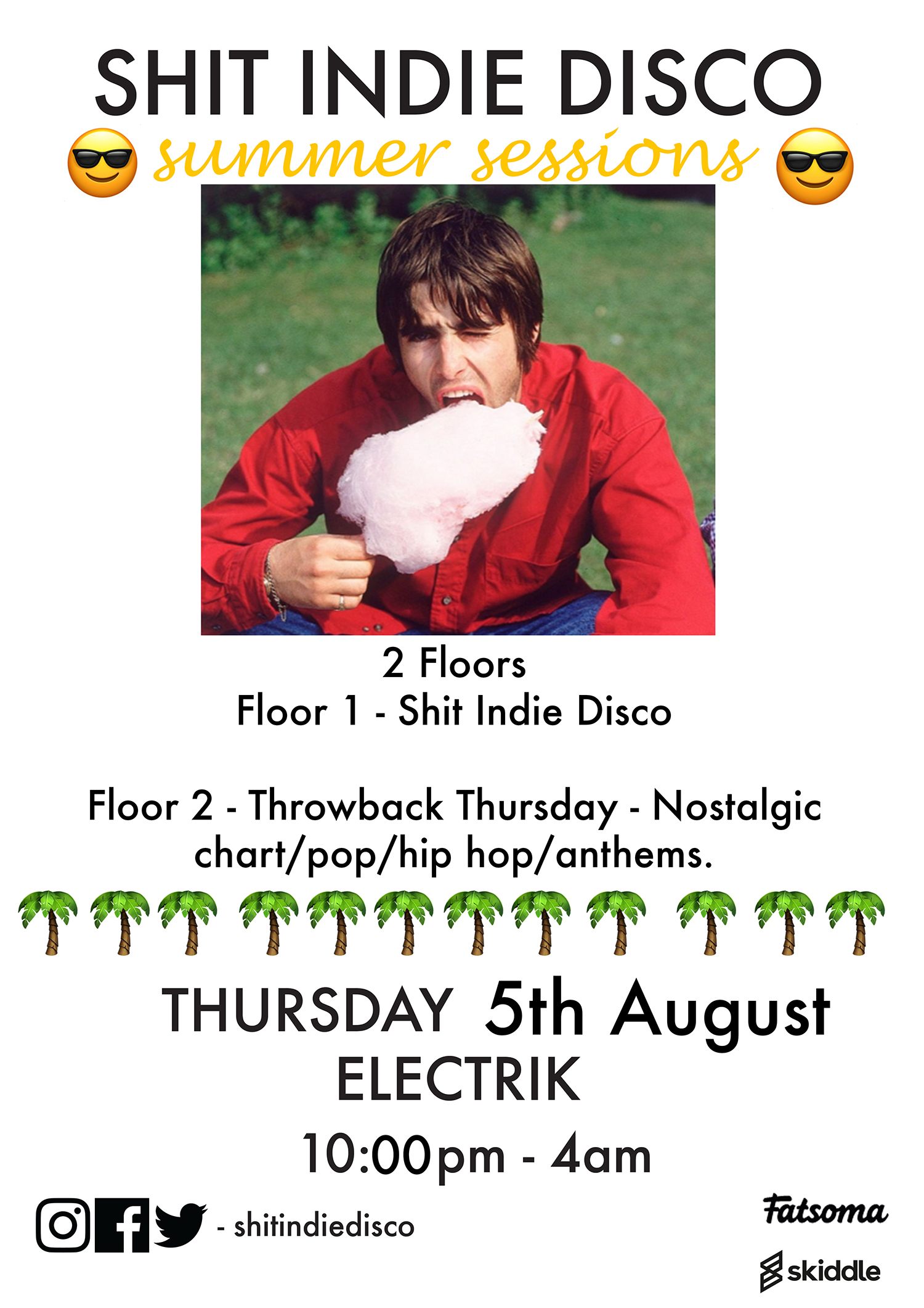 shit indie disco – summer series – 2 floors