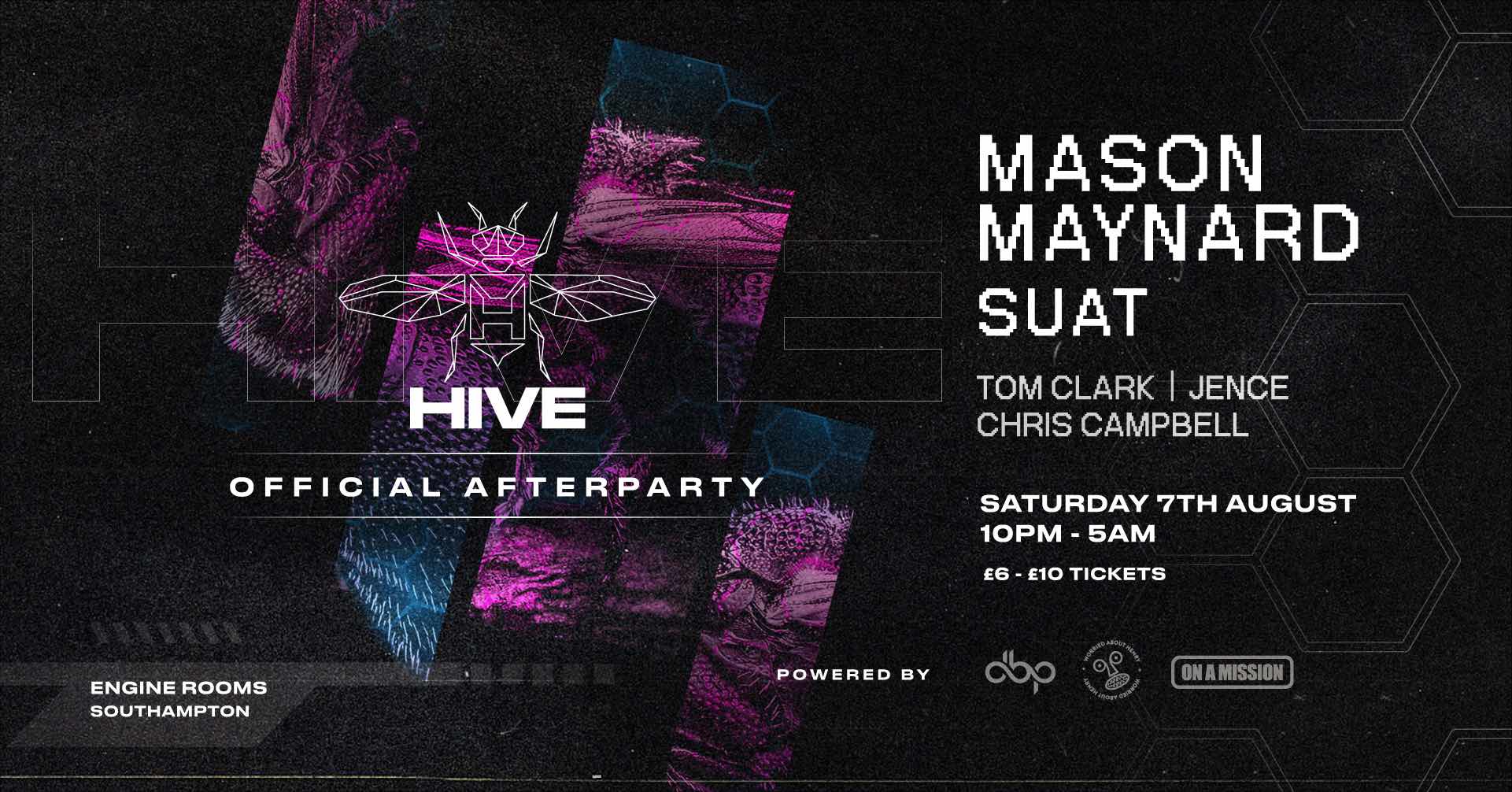 HIVE Warehouse – AFTERPARTY ft Mason Maynard, Suat + More