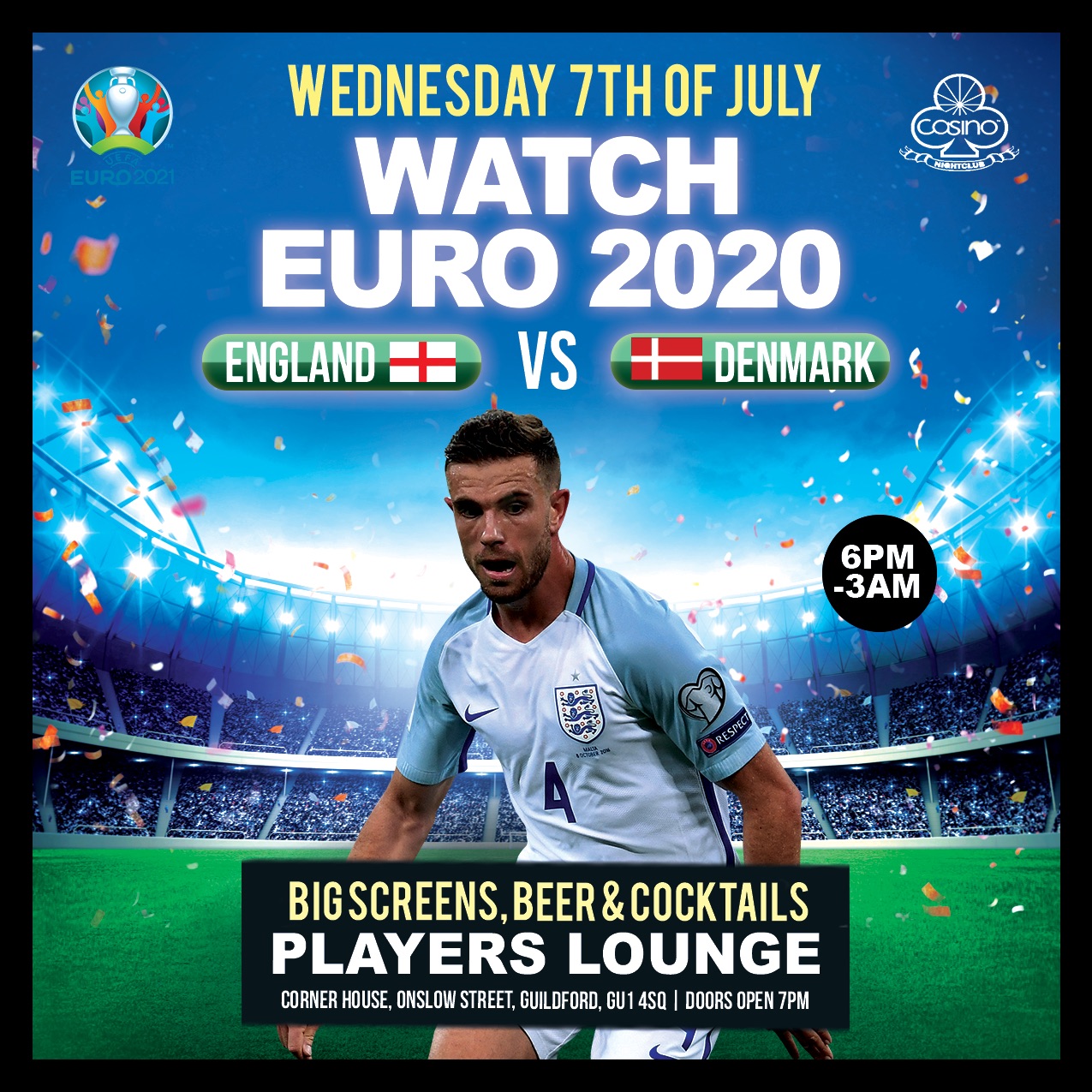 IT S COMING HOME WATCH ENGLAND VS DENMARK LIVE at Casino