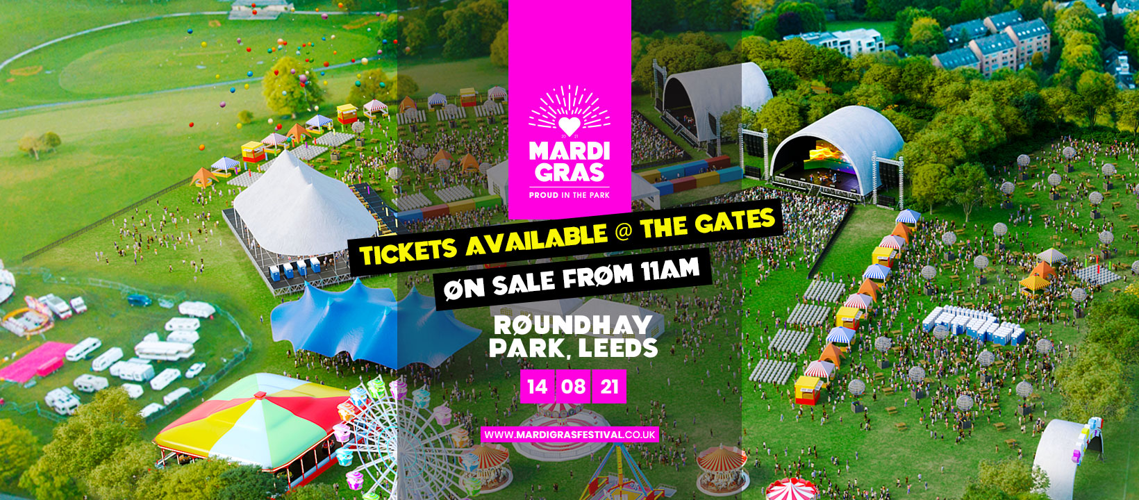 Mardi Gras Festival UK at Roundhay Park, Leeds on 14th Aug 2021 Fatsoma