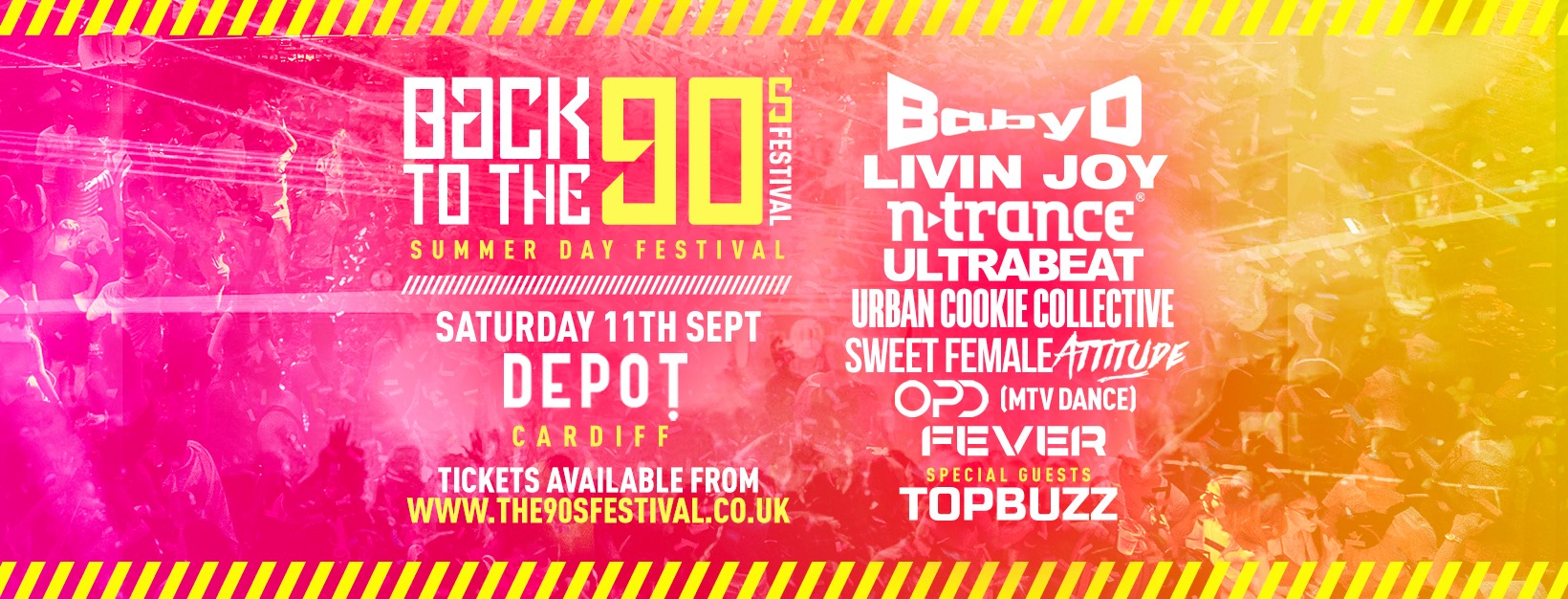 Summer Indoor 90s Day Festival – DEPOT Cardiff [FINAL TICKETS]