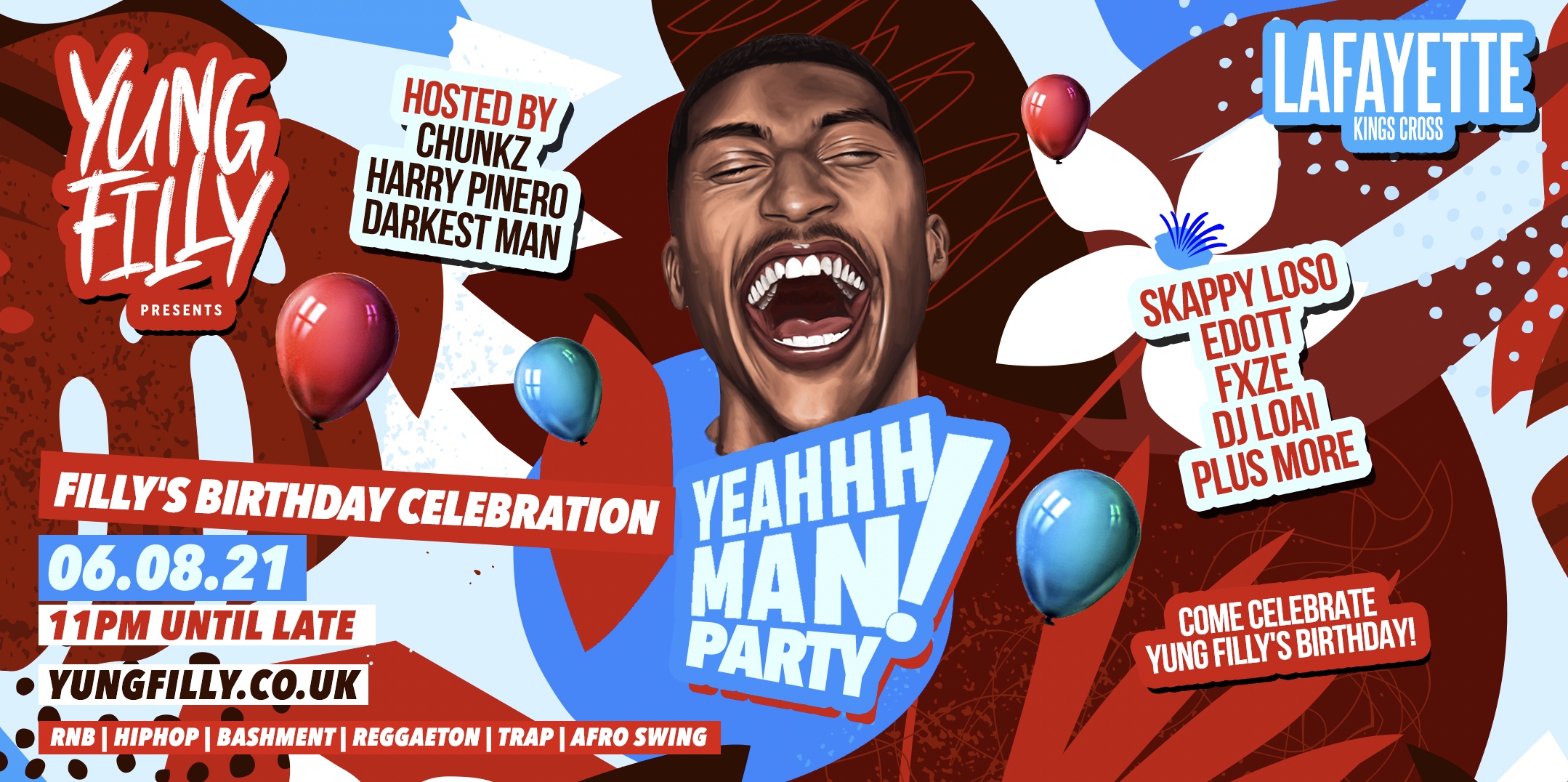 SOLD OUT – Yung Filly Presents – YeahhhMan Parties Filly Birthday Celebration