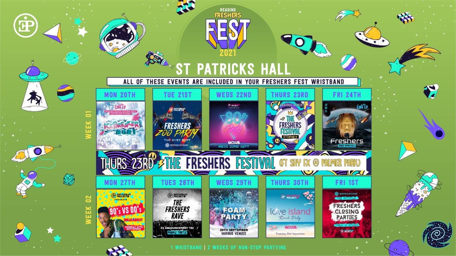 St Pat’s Halls – Freshers Fest