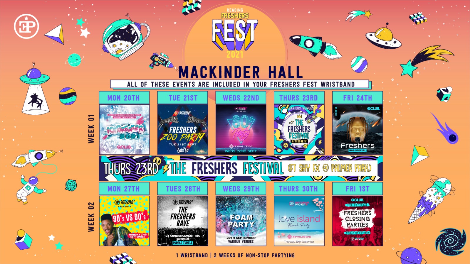 Mackinder Halls – Freshers Fest