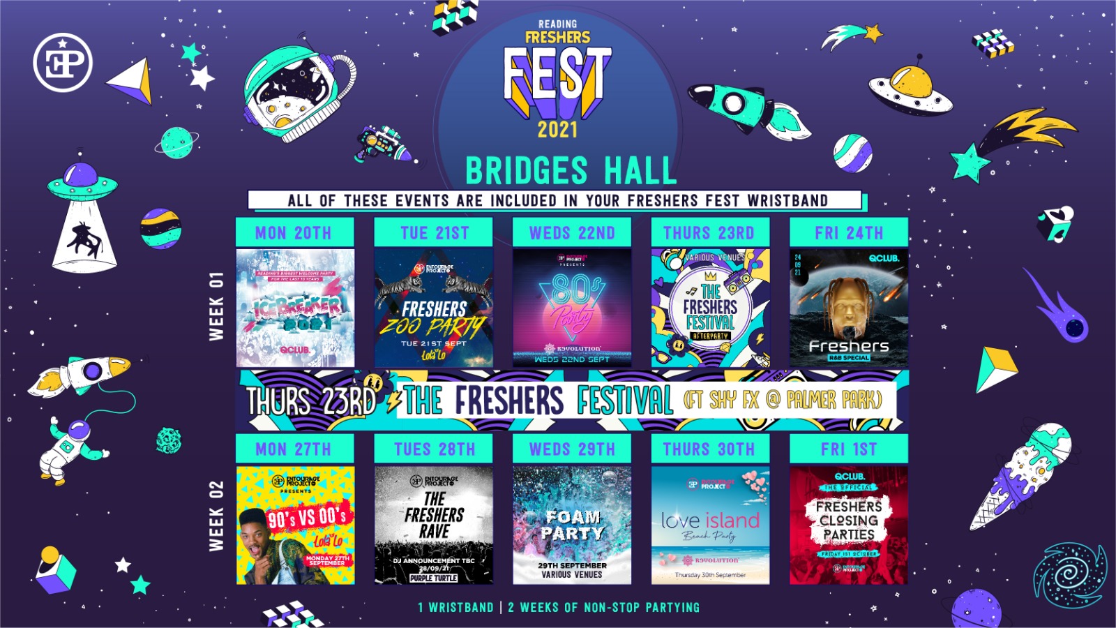 Bridges Halls – Freshers Fest