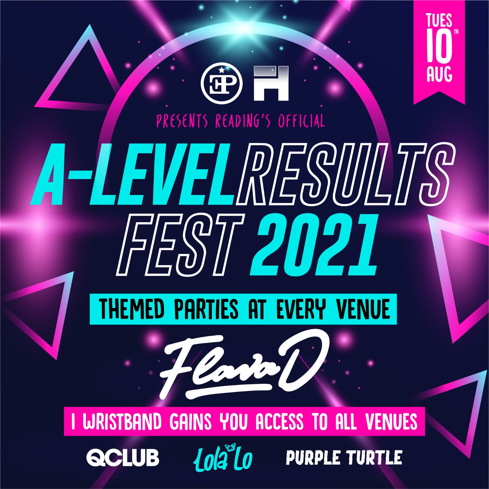 Reading’s Official A-Level Results Fest  – FLAVA D Headlining