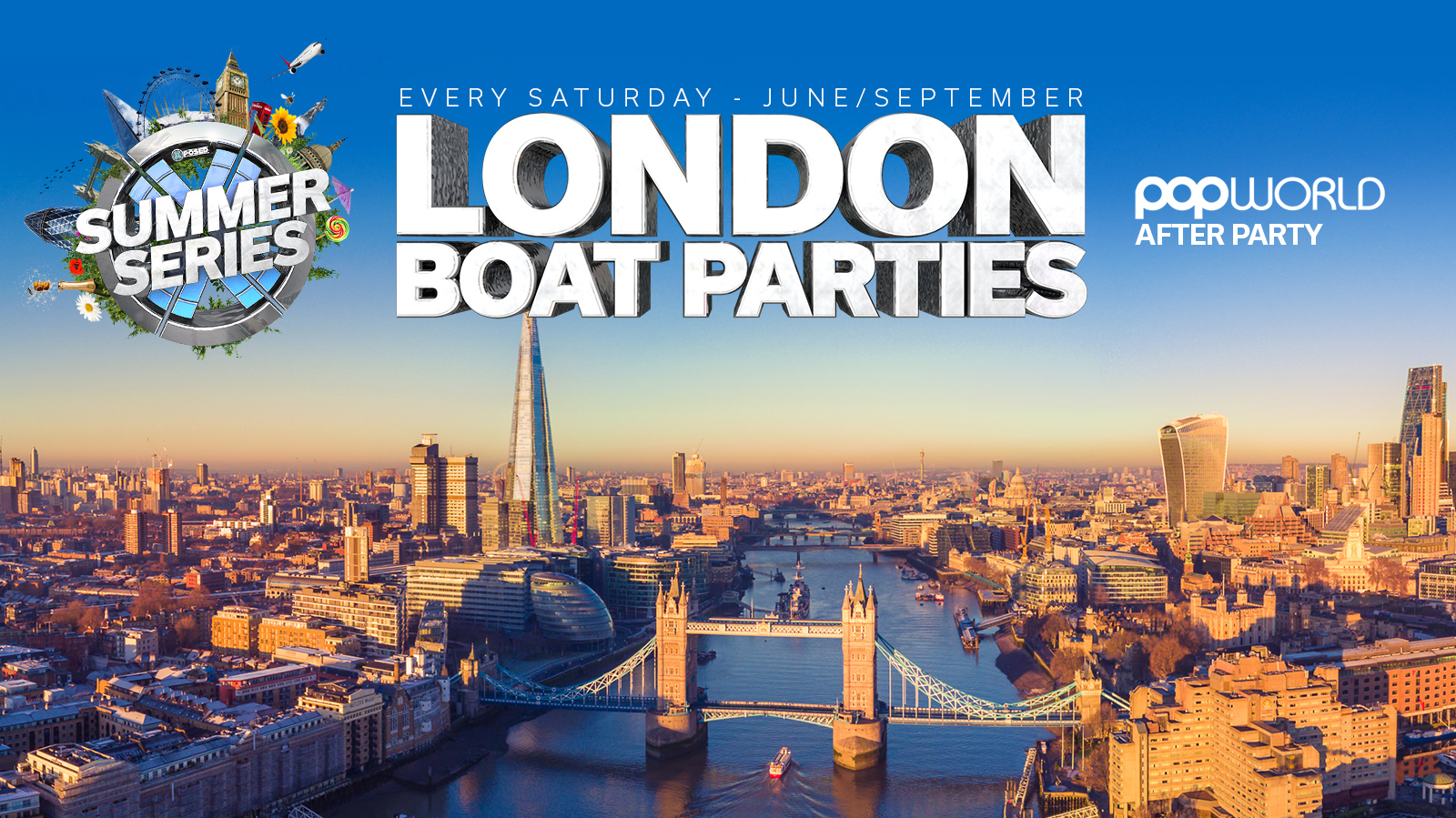 London Boat Party with FREE After Party! at Crown Pier, London on 7th ...