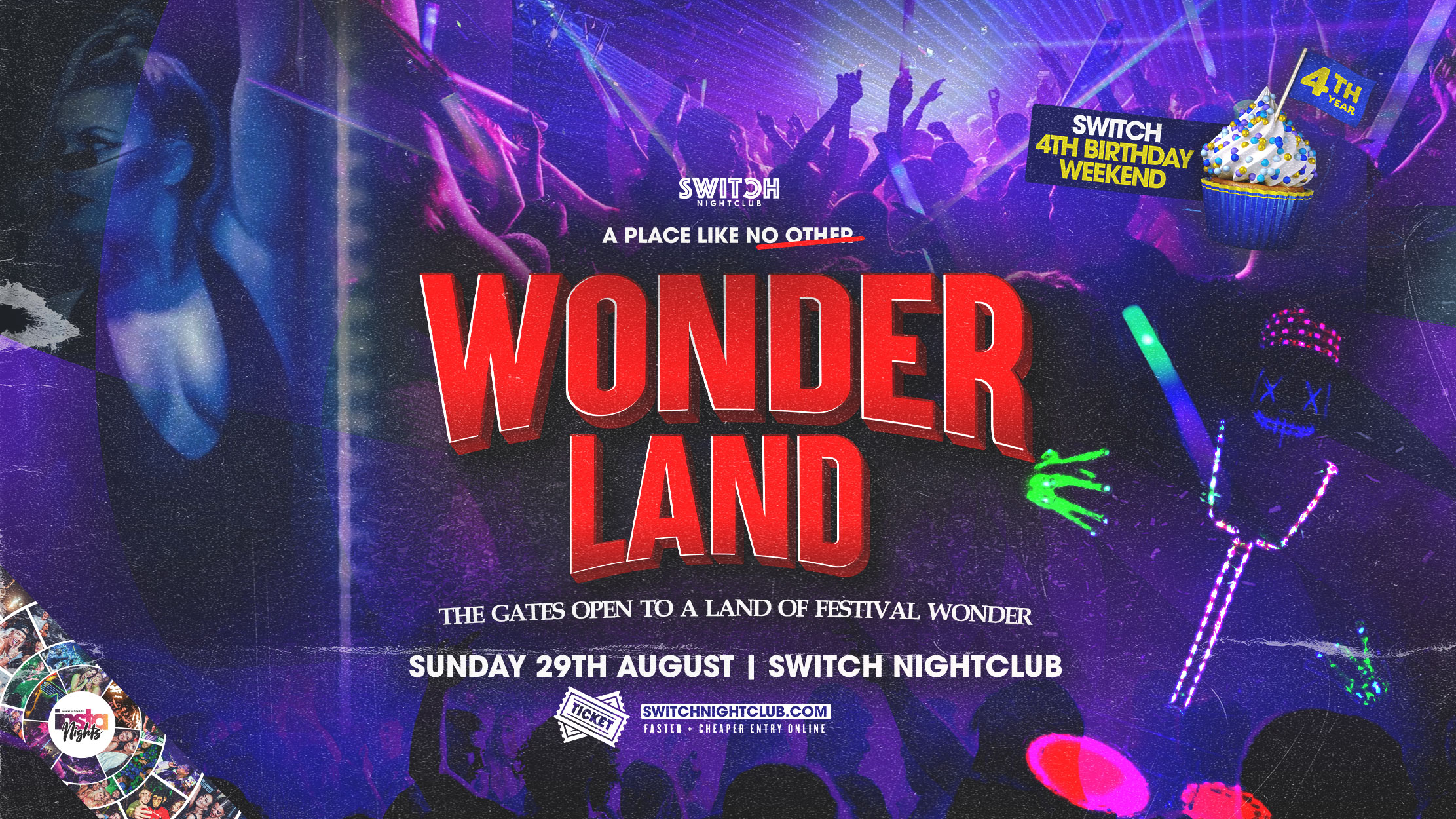 Wonderland | Bank Holiday Sunday | 4 Rooms, Big Indoor Festival