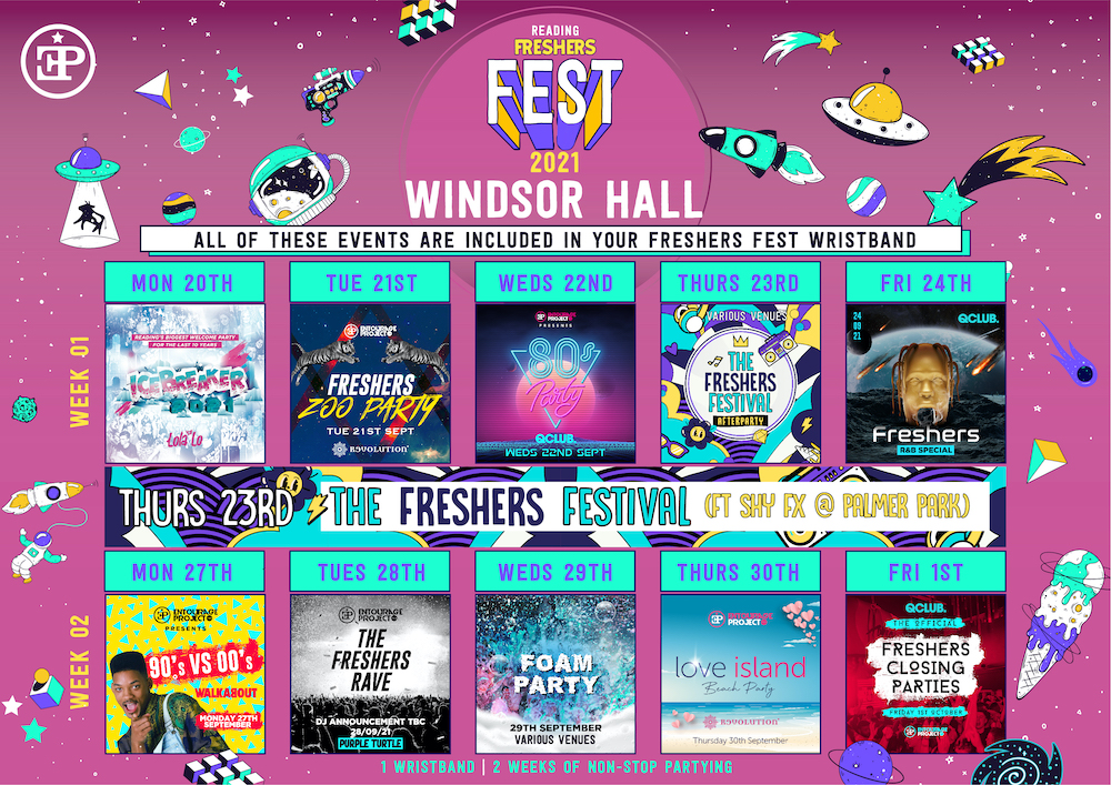 Windsor / Greenow & McCombie Halls – Freshers Fest